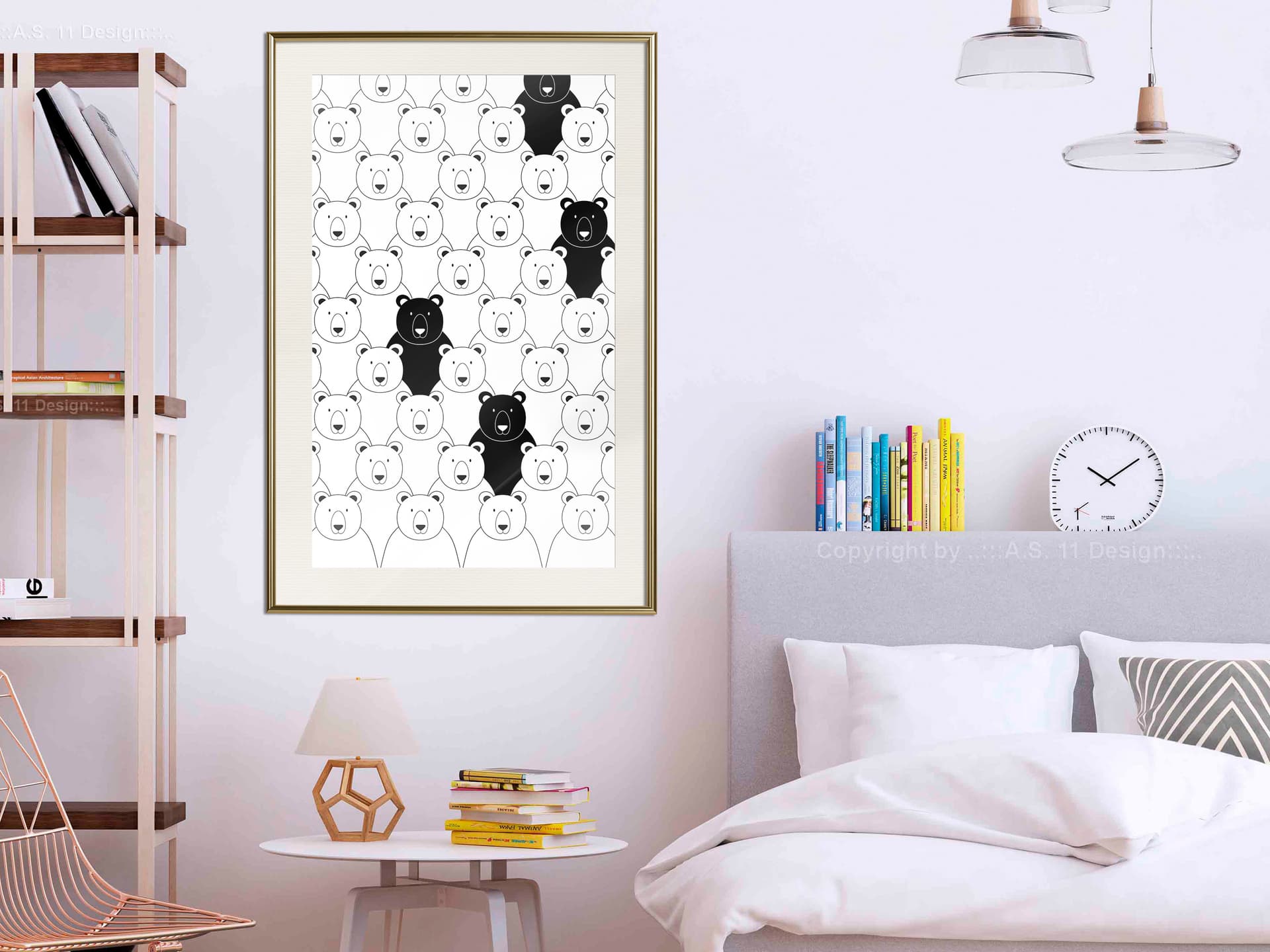 

Plakat - Mniejszość (rozmiar 20x30, wykończenie Rama złota z passe-partout)
