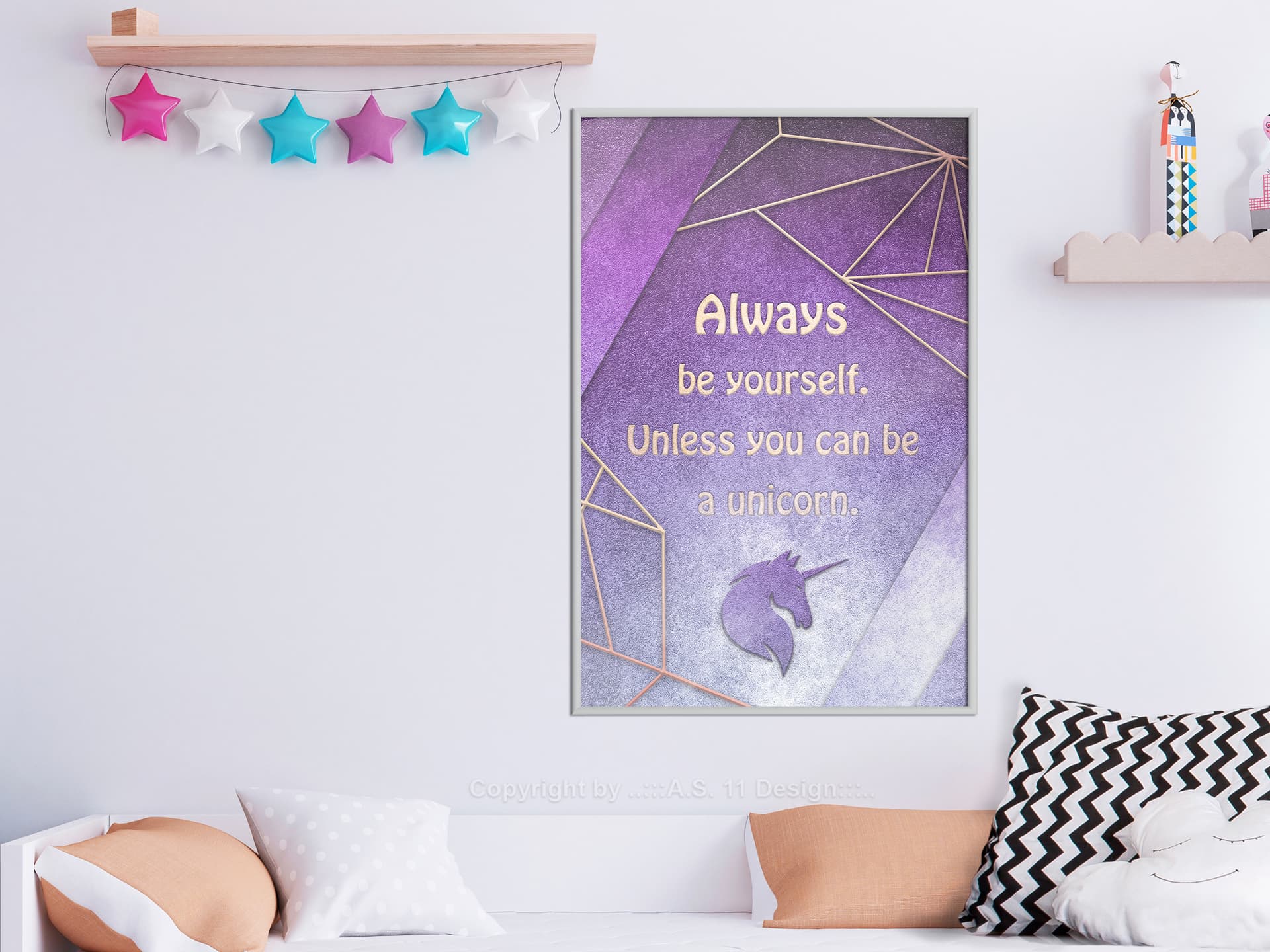 

Plakat - Zawsze bądź sobą (rozmiar 30x45, wykończenie Rama biała)