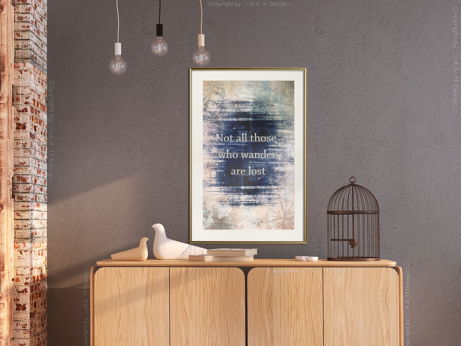 

Plakat - Zagubieni I (rozmiar 20x30, wykończenie Rama złota z passe-partout)