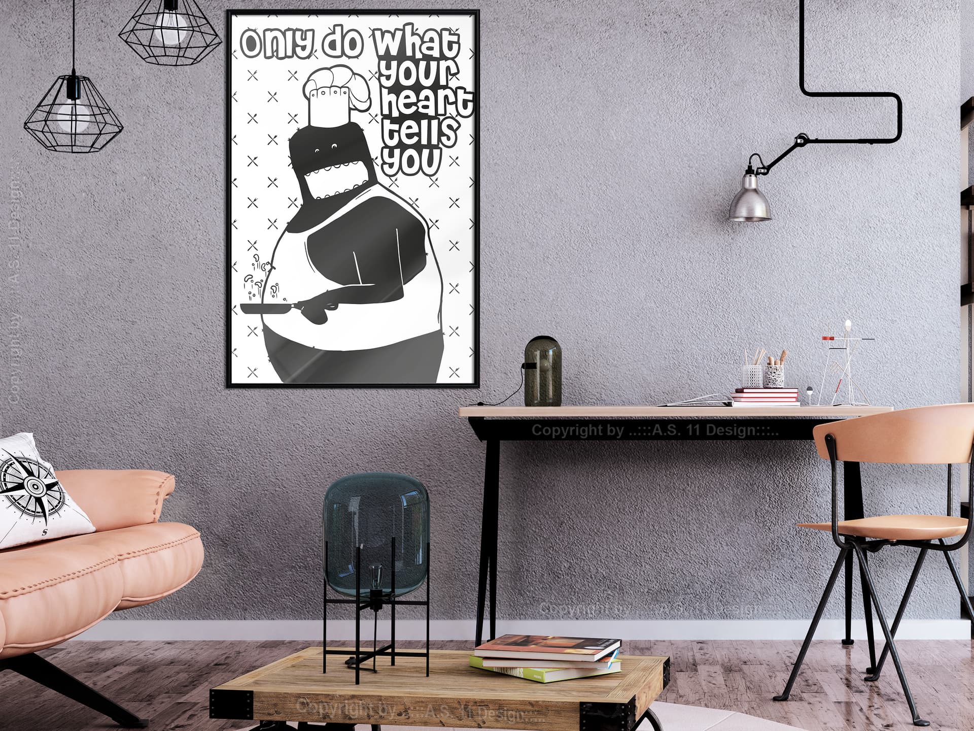 

Plakat - Idź za głosem serca II (rozmiar 20x30, wykończenie Rama czarna)