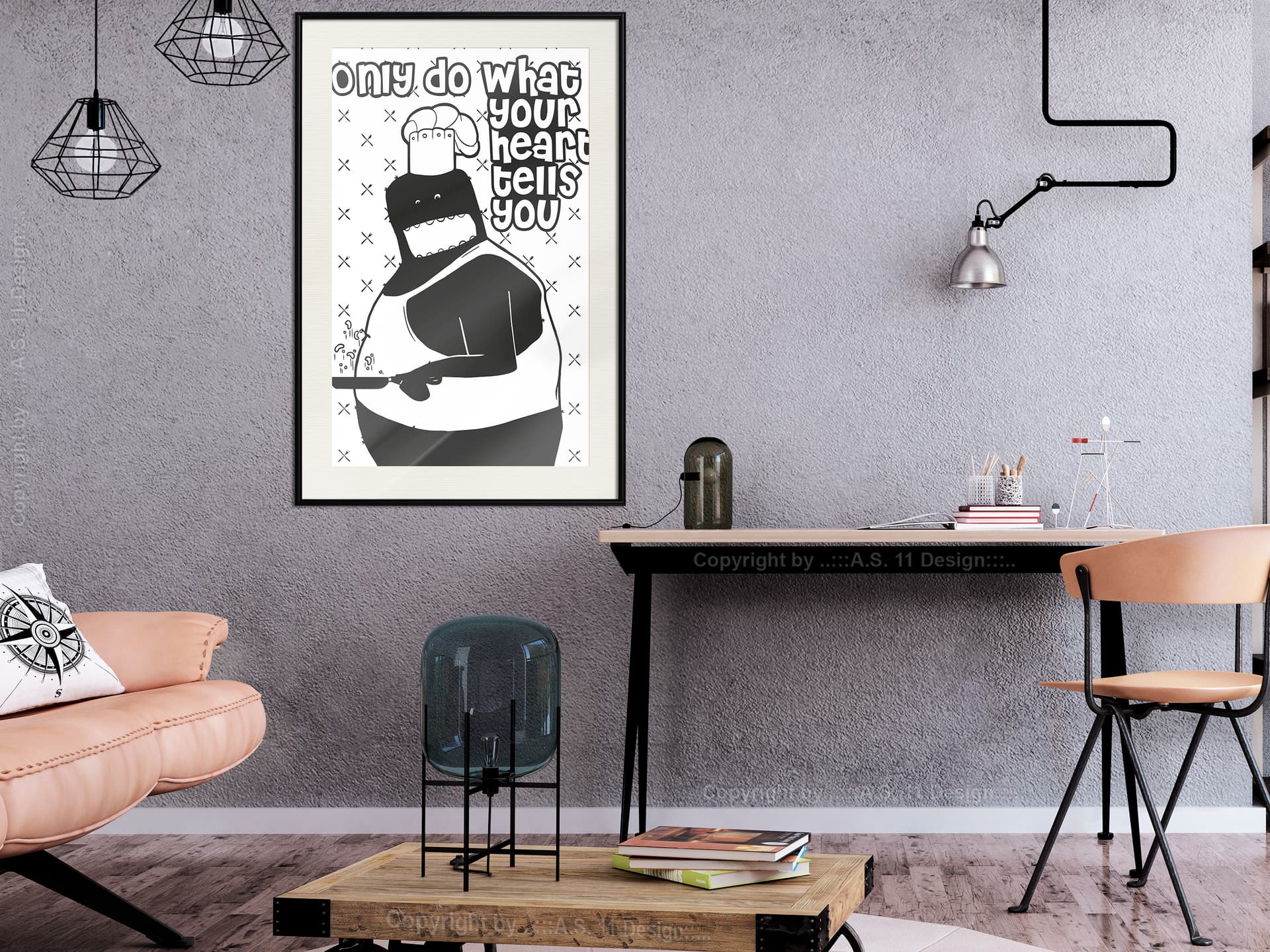 

Plakat - Idź za głosem serca II (rozmiar 30x45, wykończenie Rama czarna z passe-partout)