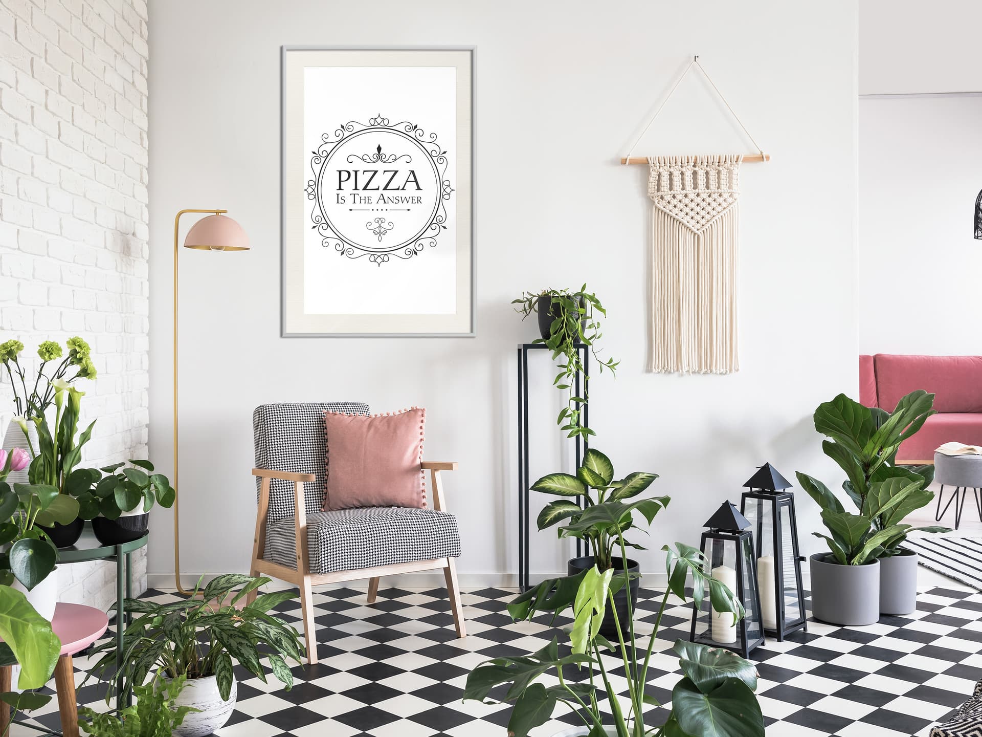 

Plakat - Pizza (rozmiar 20x30, wykończenie Rama biała z passe-partout)
