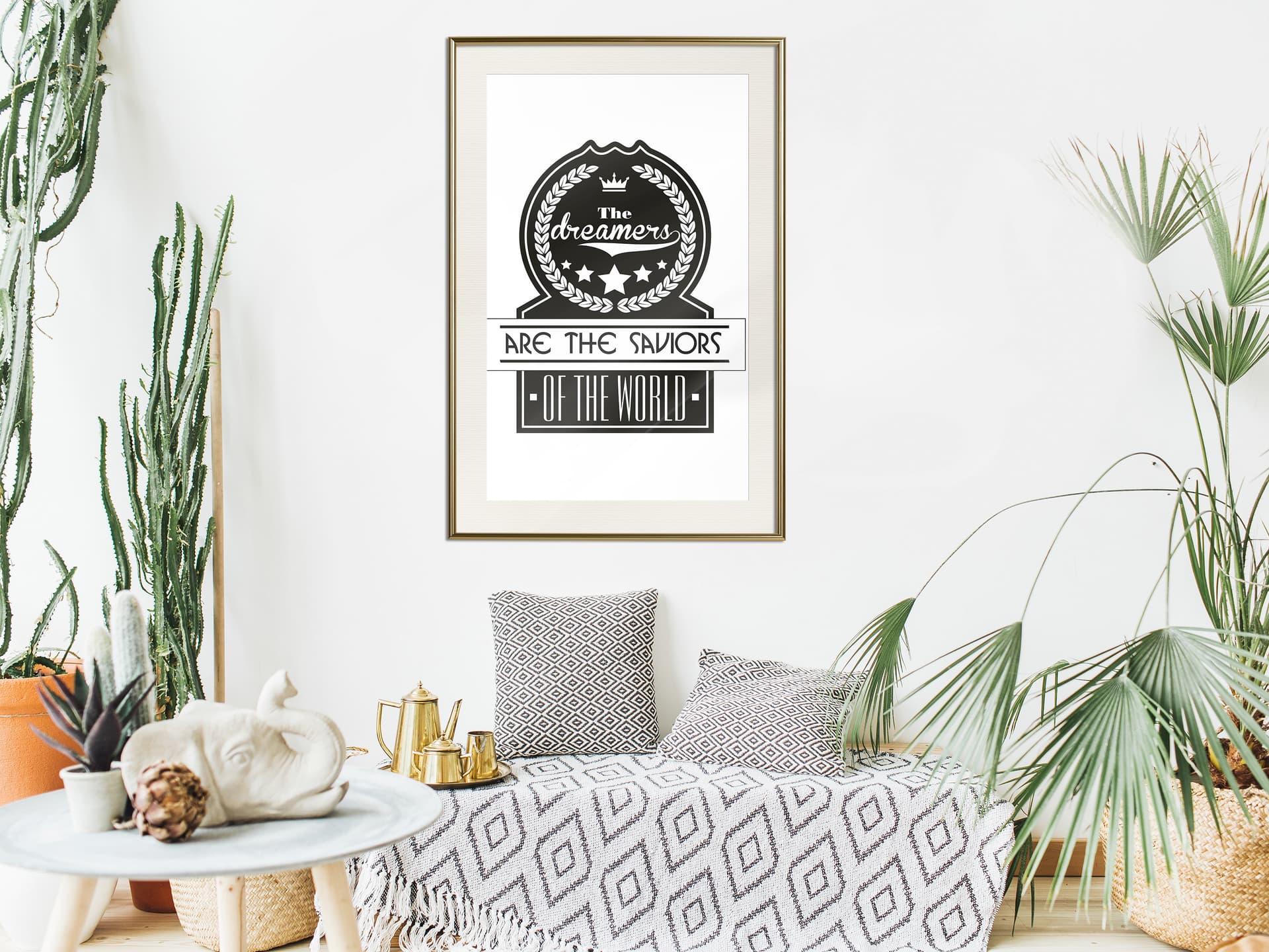

Plakat - Marzyciele (rozmiar 20x30, wykończenie Rama złota z passe-partout)