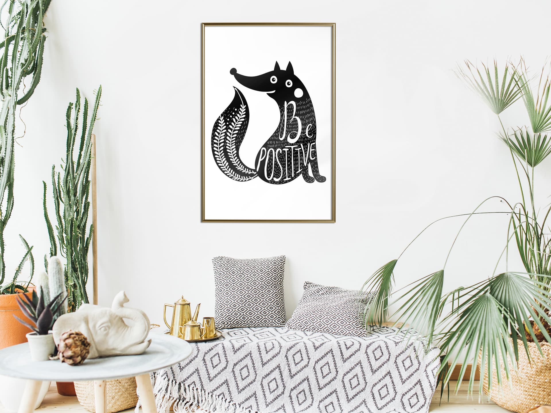 

Plakat - Pozytywny lis (rozmiar 20x30, wykończenie Rama złota)