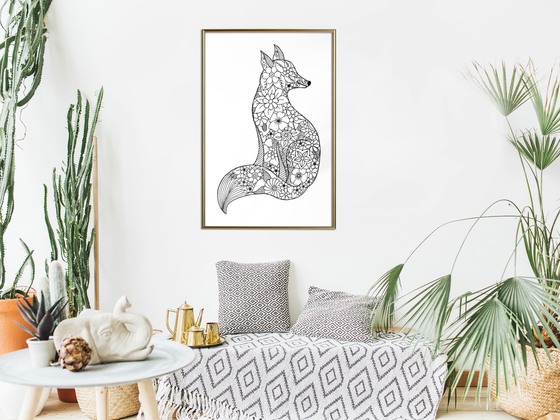 

Plakat - Ażurowy lis (rozmiar 20x30, wykończenie Rama złota)