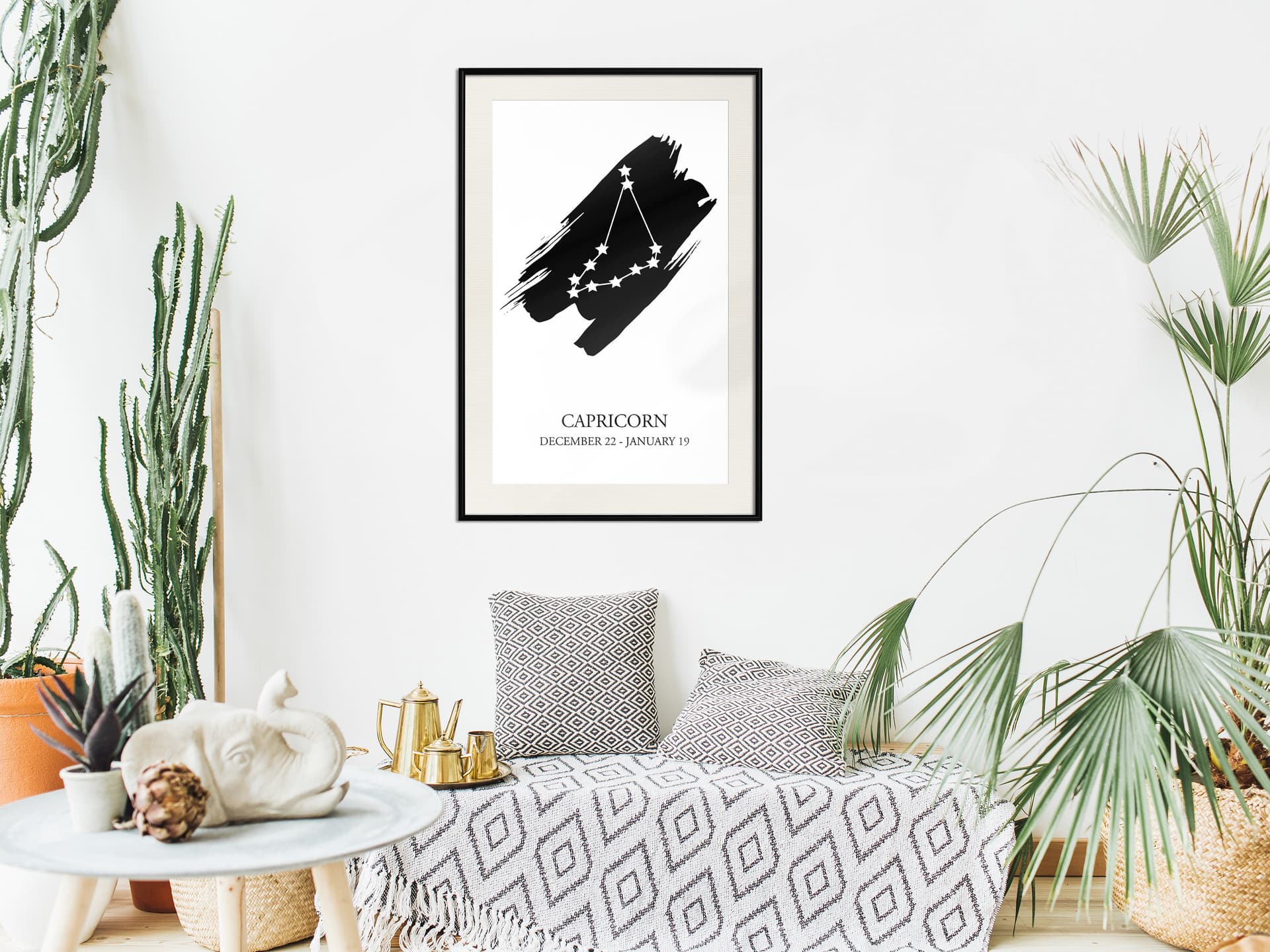

Plakat - Zodiak: Koziorożec I (rozmiar 30x45, wykończenie Rama czarna z passe-partout)
