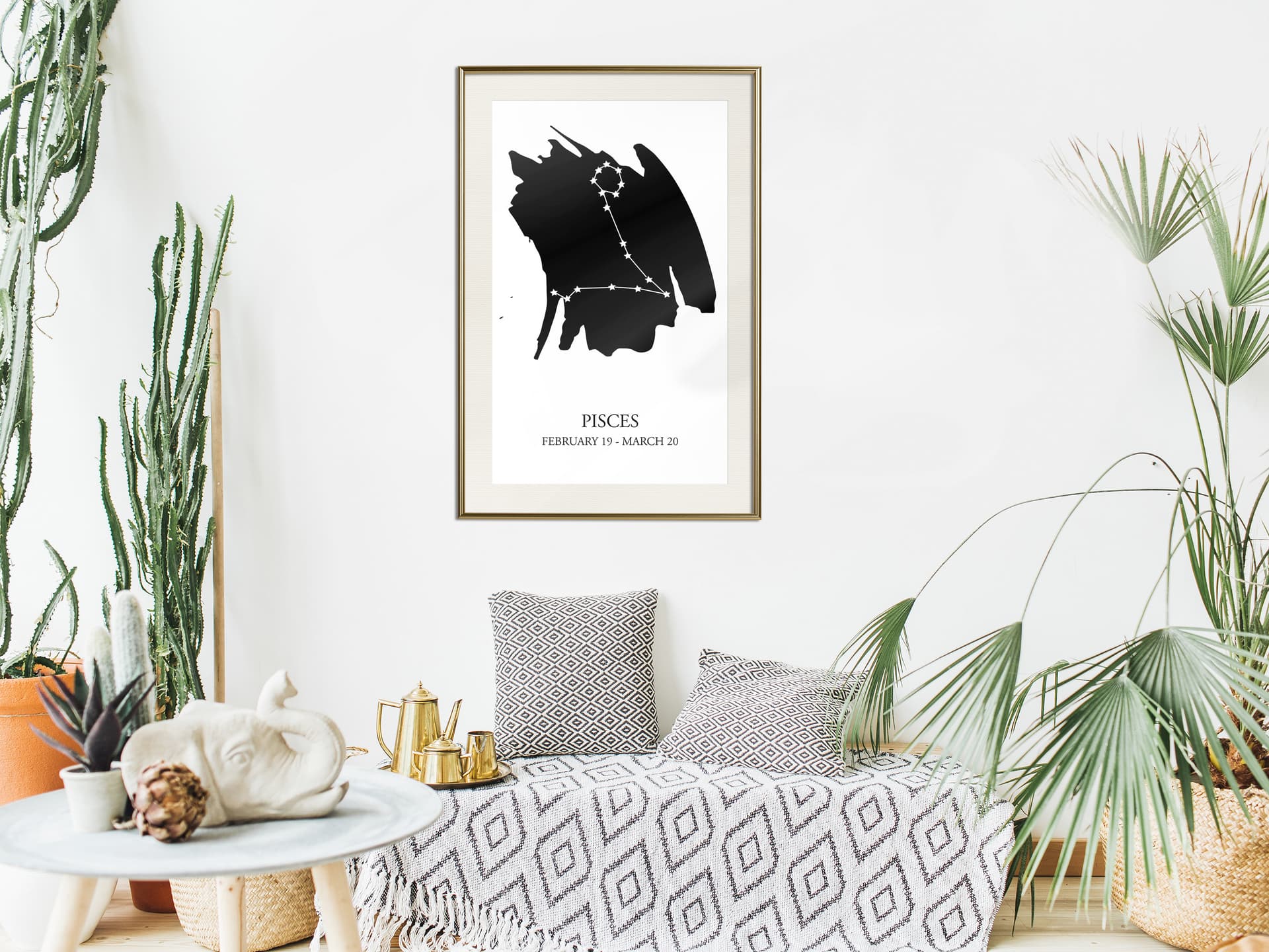 

Plakat - Zodiak: Ryby I (rozmiar 40x60, wykończenie Rama złota z passe-partout)