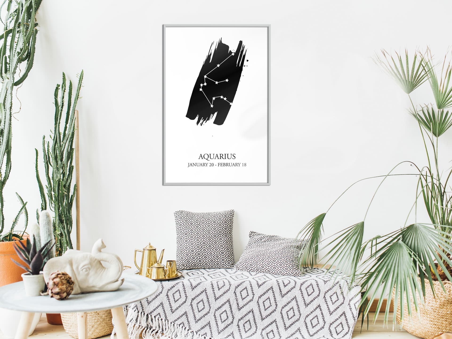

Plakat - Zodiak: Wodnik I (rozmiar 40x60, wykończenie Rama biała)