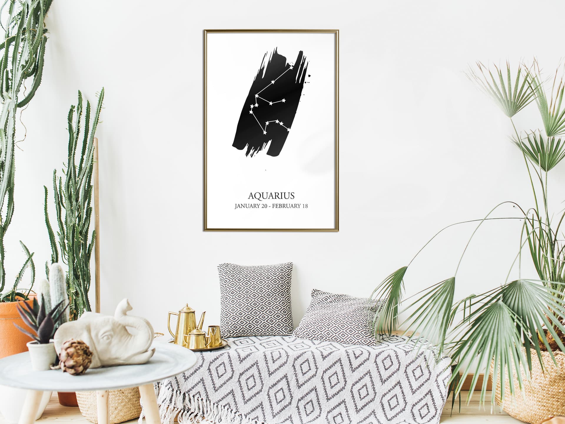 

Plakat - Zodiak: Wodnik I (rozmiar 40x60, wykończenie Rama złota)