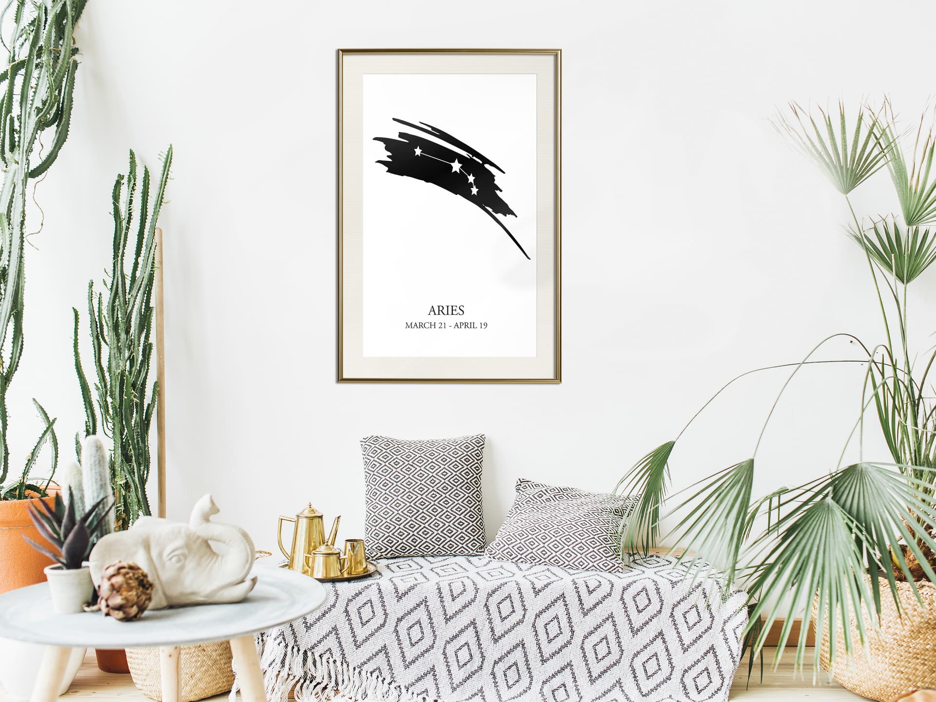 

Plakat - Zodiak: Baran I (rozmiar 20x30, wykończenie Rama złota z passe-partout)