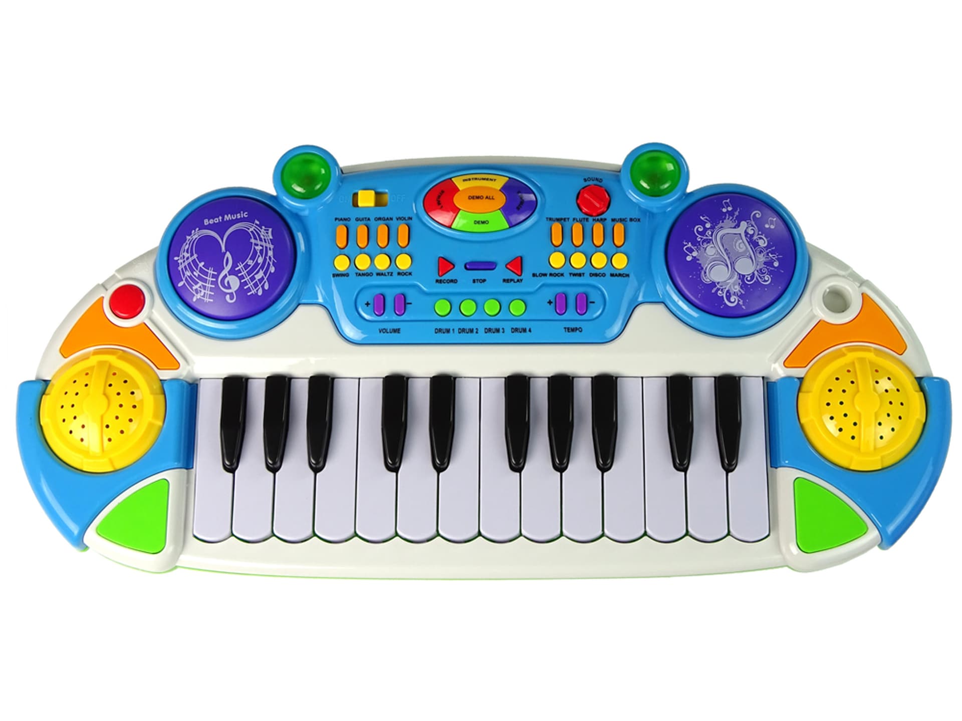 

Organy Keyboard Krzesełko Mikrofon Niebieski