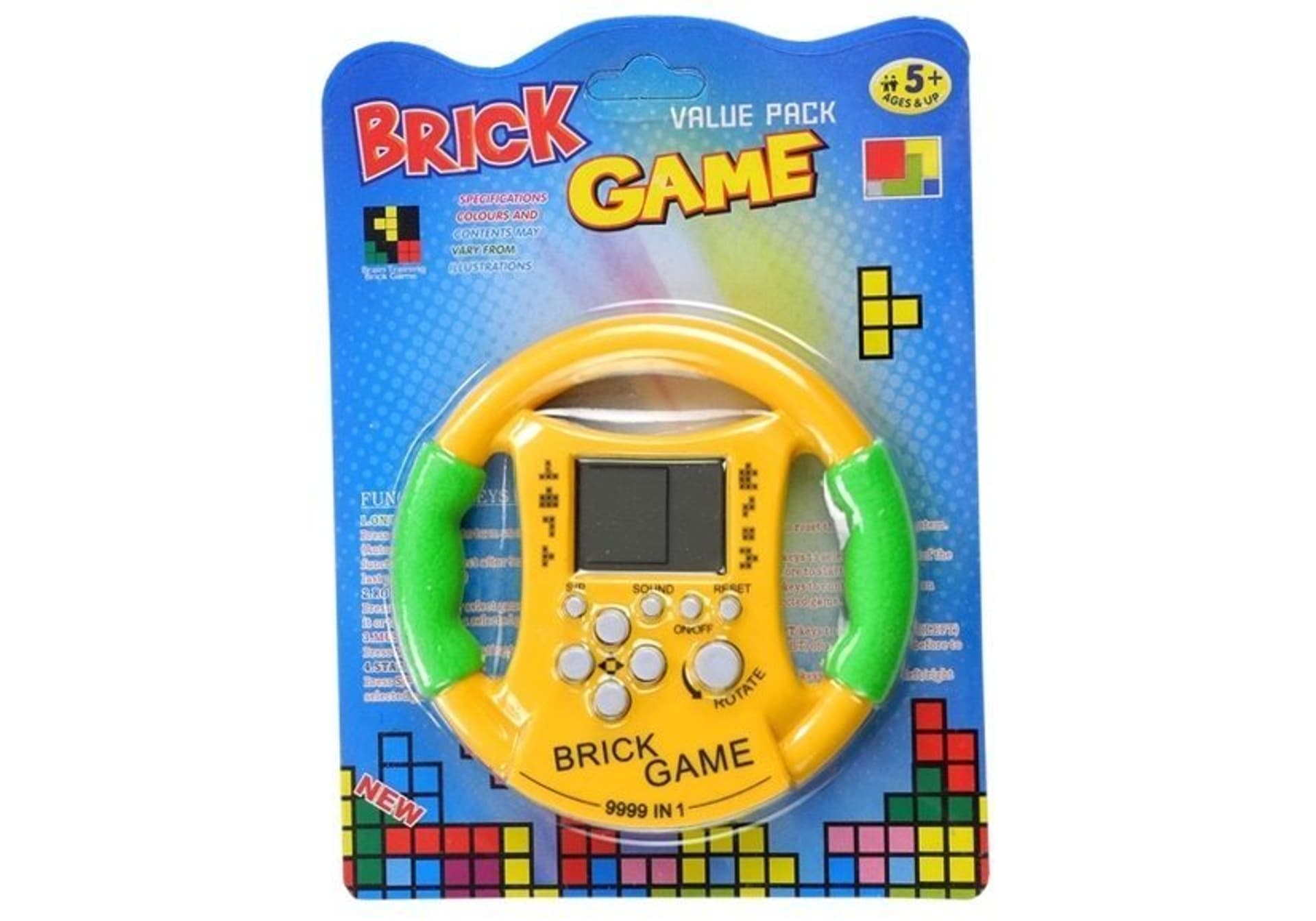 

Gra Elektroniczna Bricks Tetris Kierownica Żółta