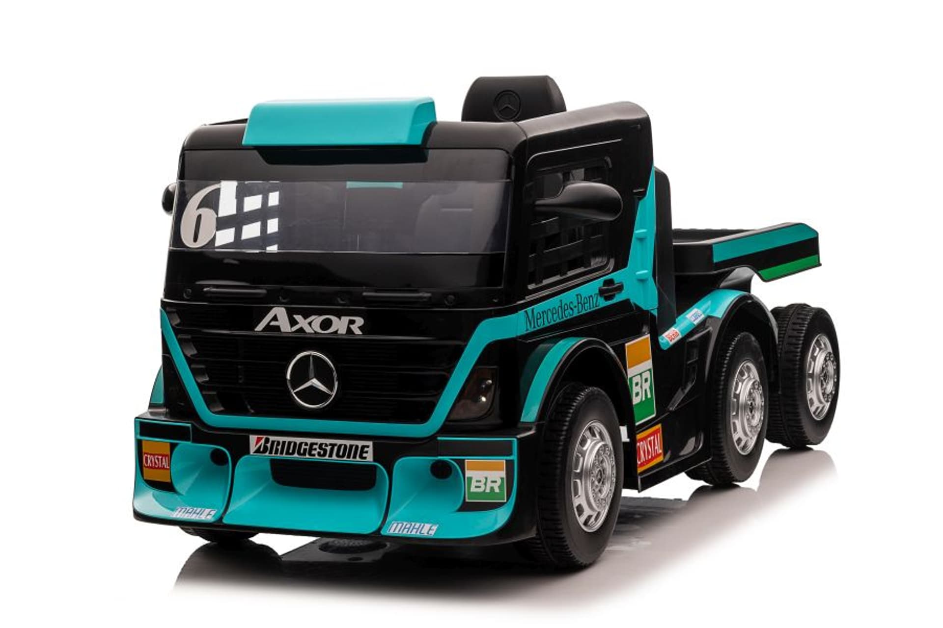 

Auto Na Akumulator Mercedes+ Naczepa XMX622B Niebieski LCD