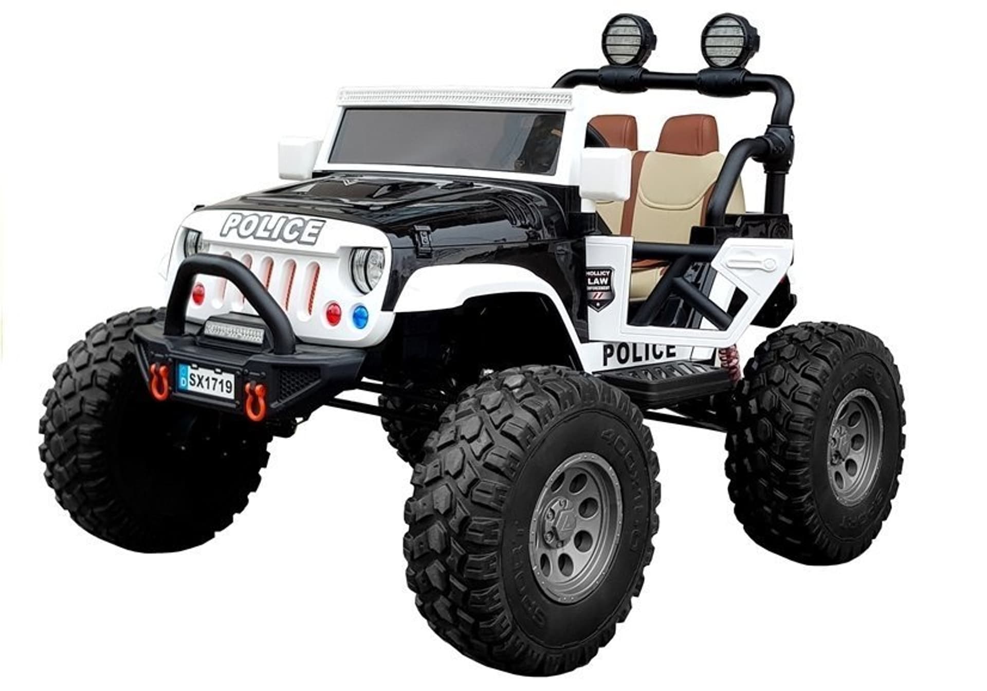 

Auto na Akumulator SX1719 Policja Czarne