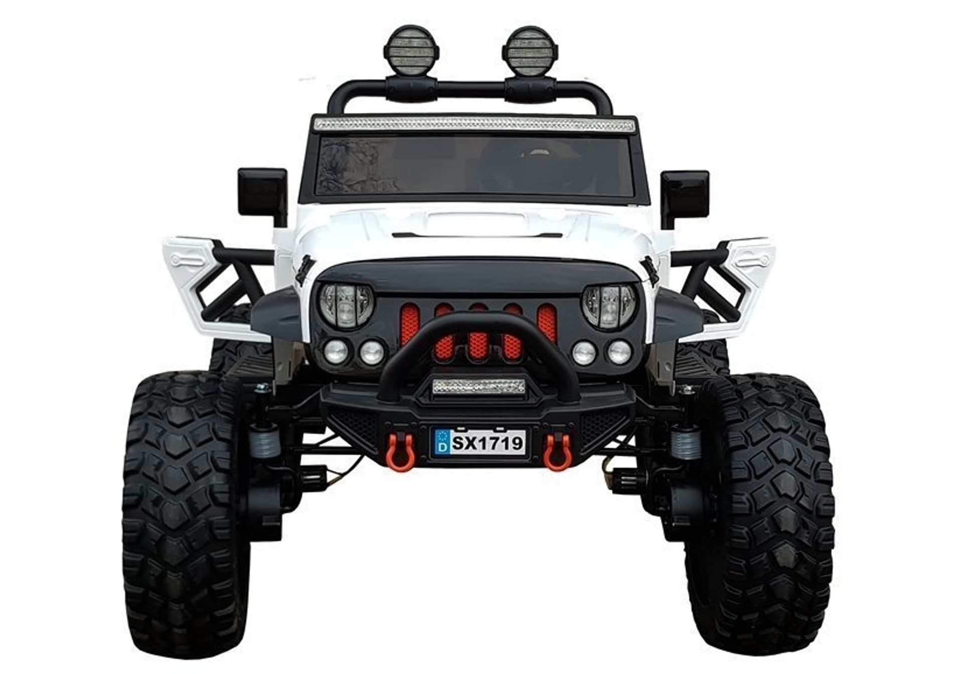 

Auto na Akumulator Jeep SX1719 Biały 4x4