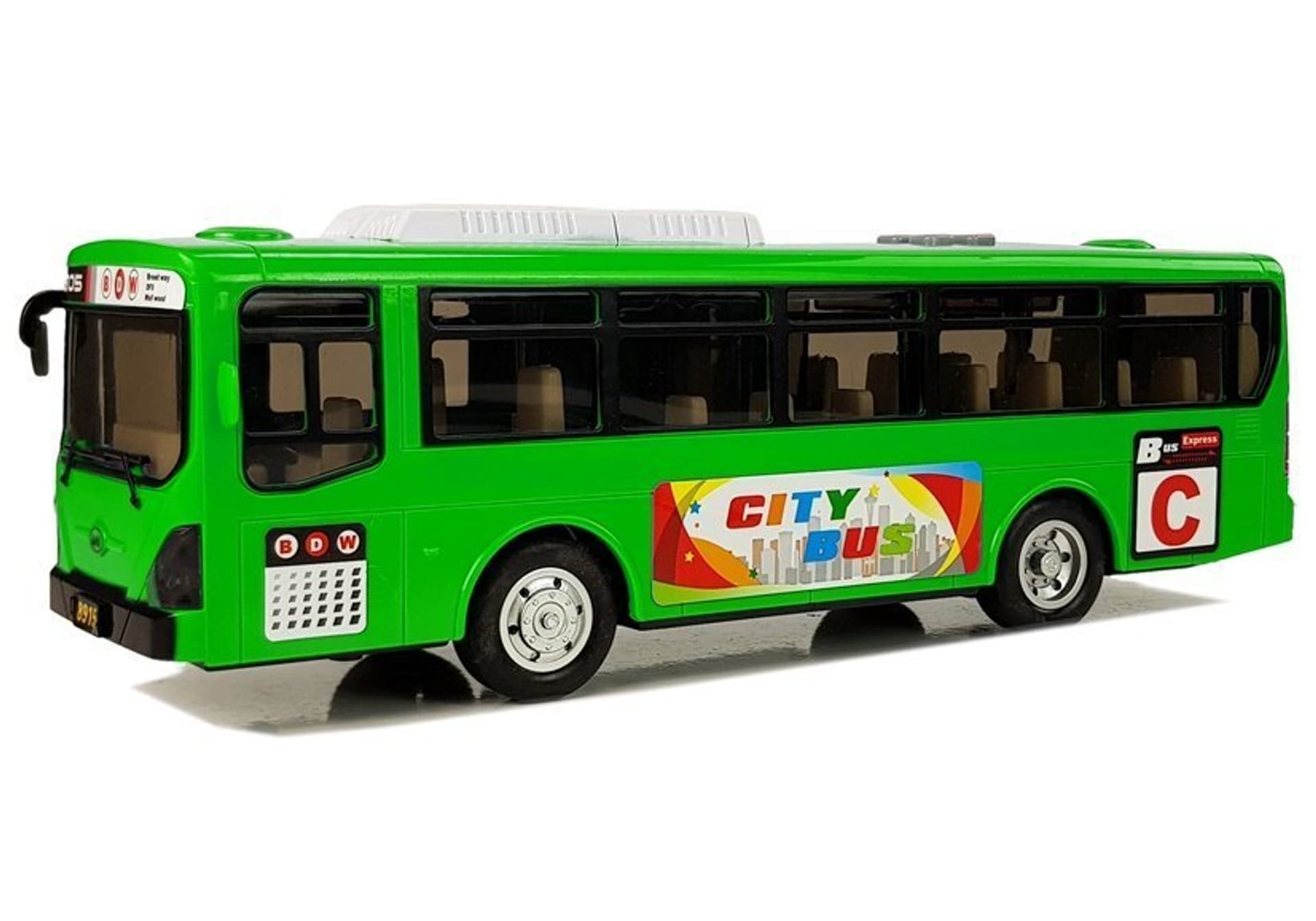 

Muzyczny Autobus z Napędem Frykcyjnym i Światłami Zielony