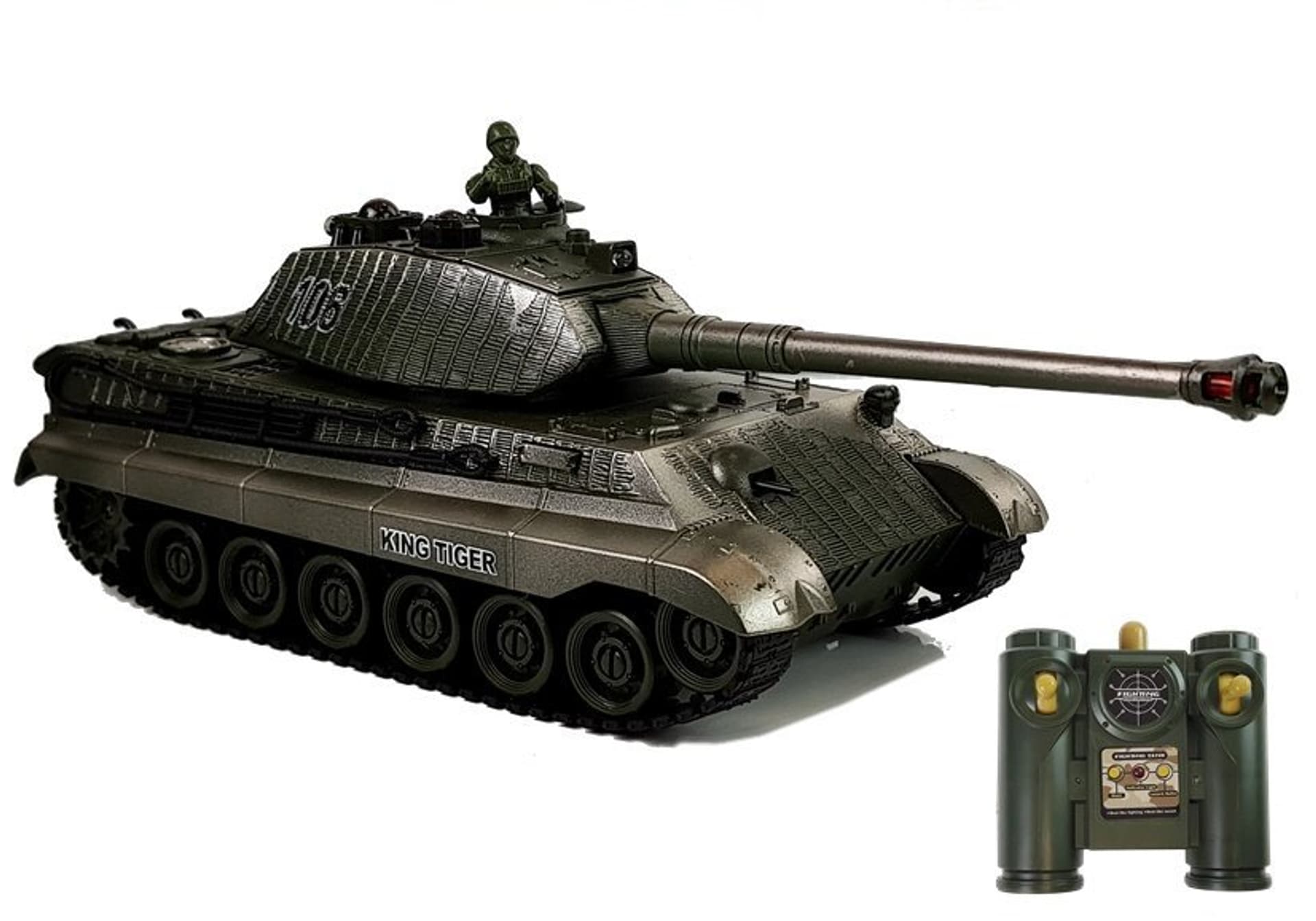 

Zestaw Czołgów Bitewnych Zdalnie Sterowane R/C 1:28 Zielony i Czarny