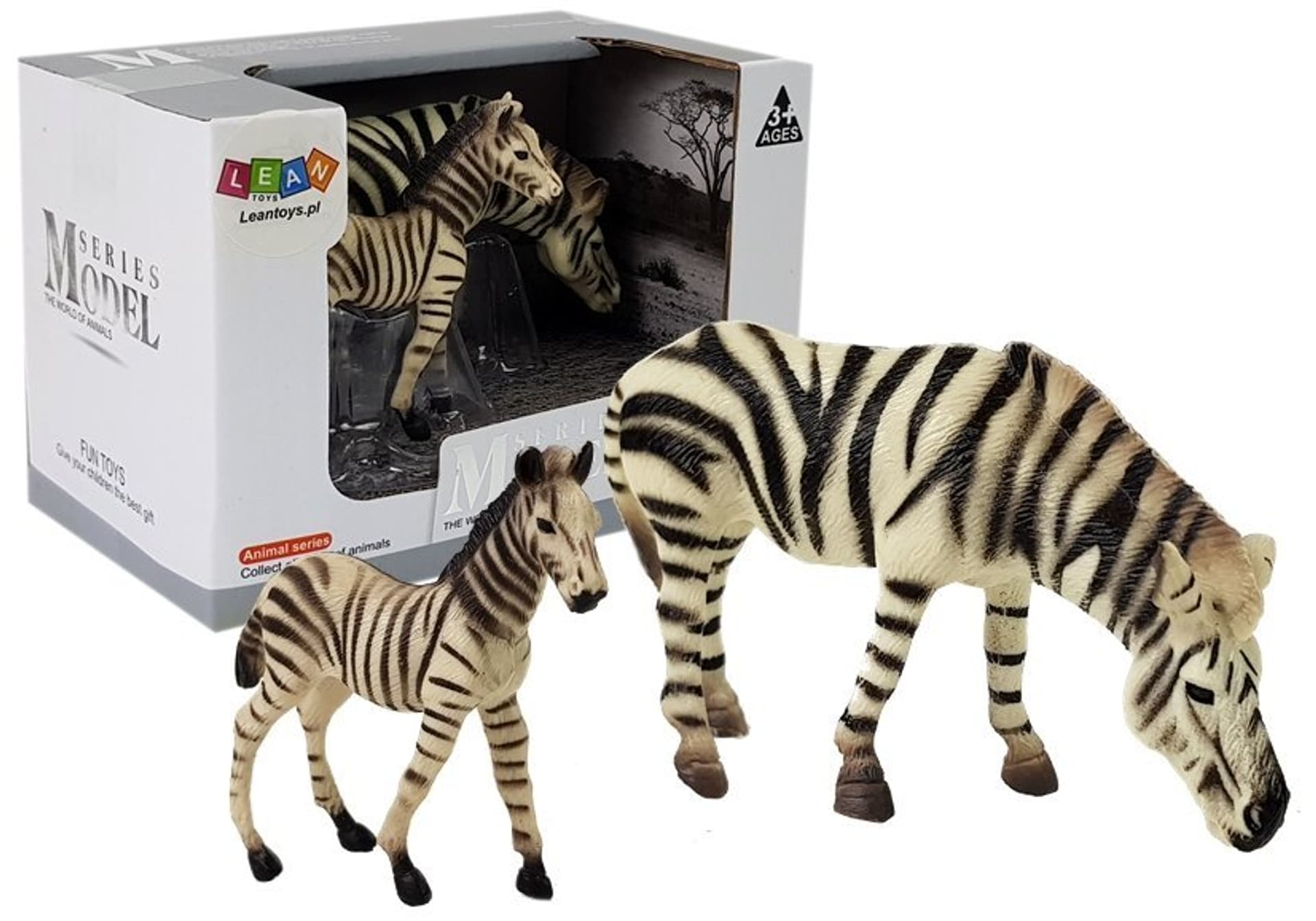 

Zestaw Figurek Zwierzęta Afryka Hipopotam Zebra