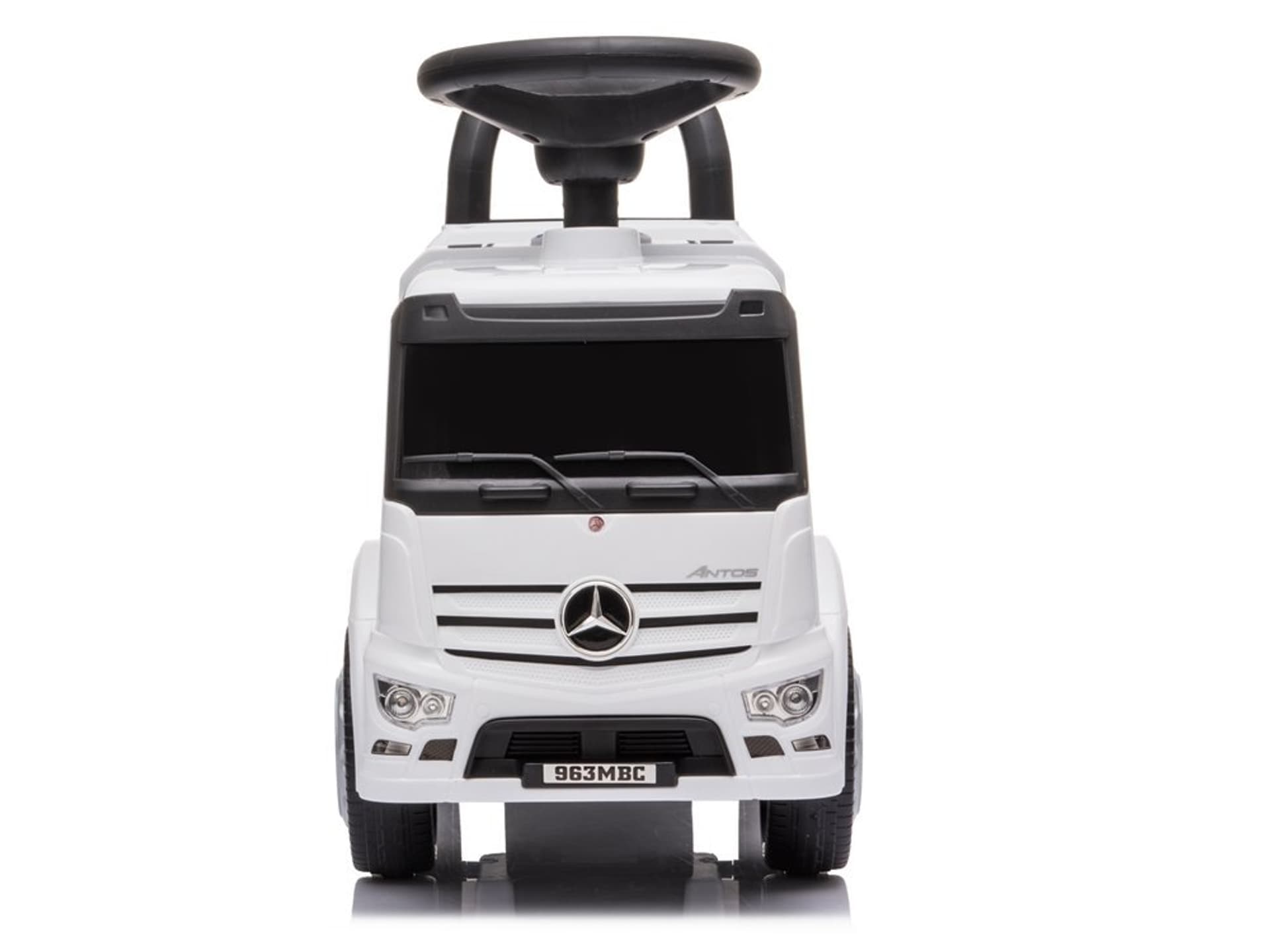 

Jeździk Mercedes Antos 656 Biały Dźwięk Klakson Reflektory Światła
