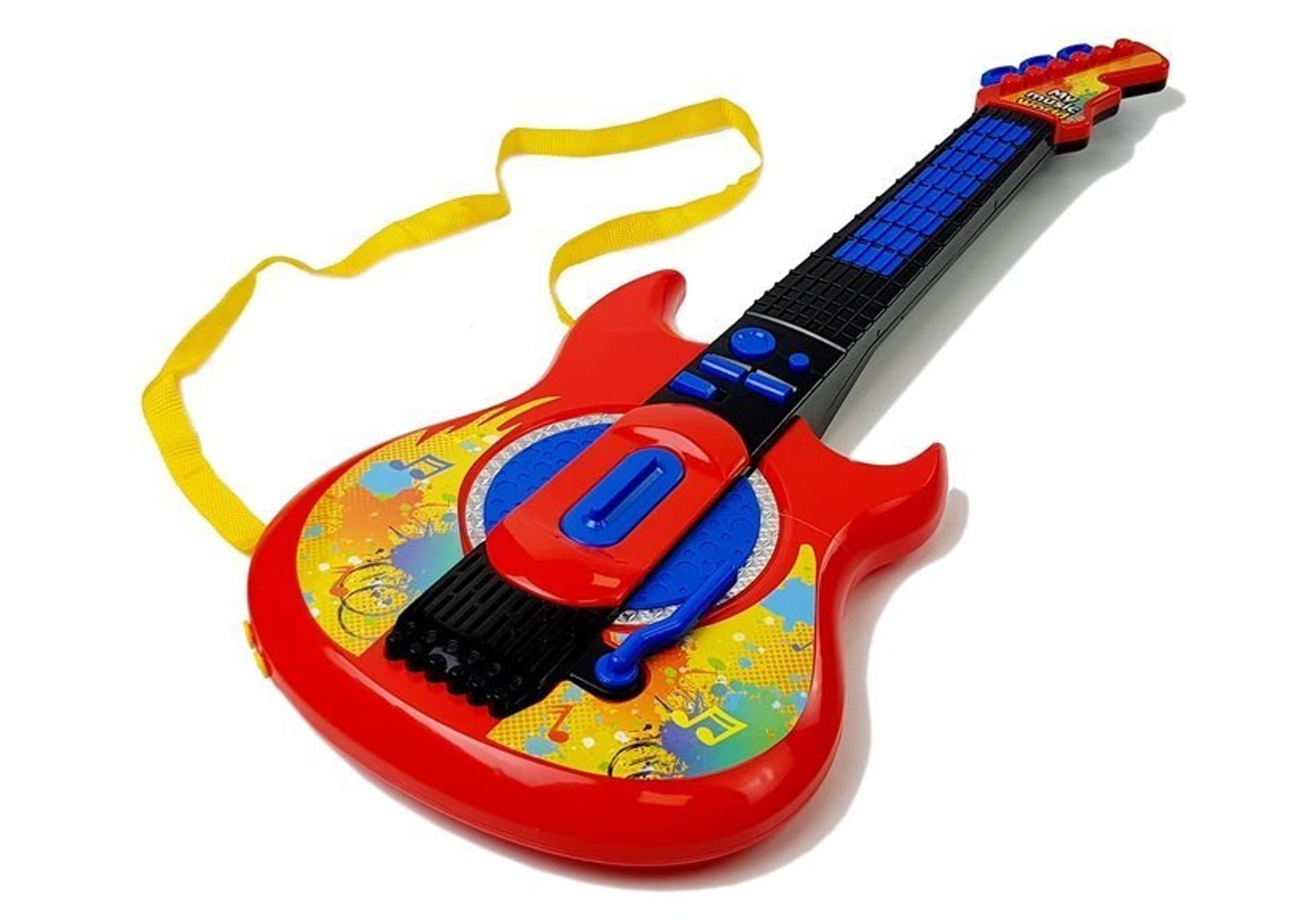 

Zestaw Muzyczny 3 w 1 Gitara Keyboard Mikrofon