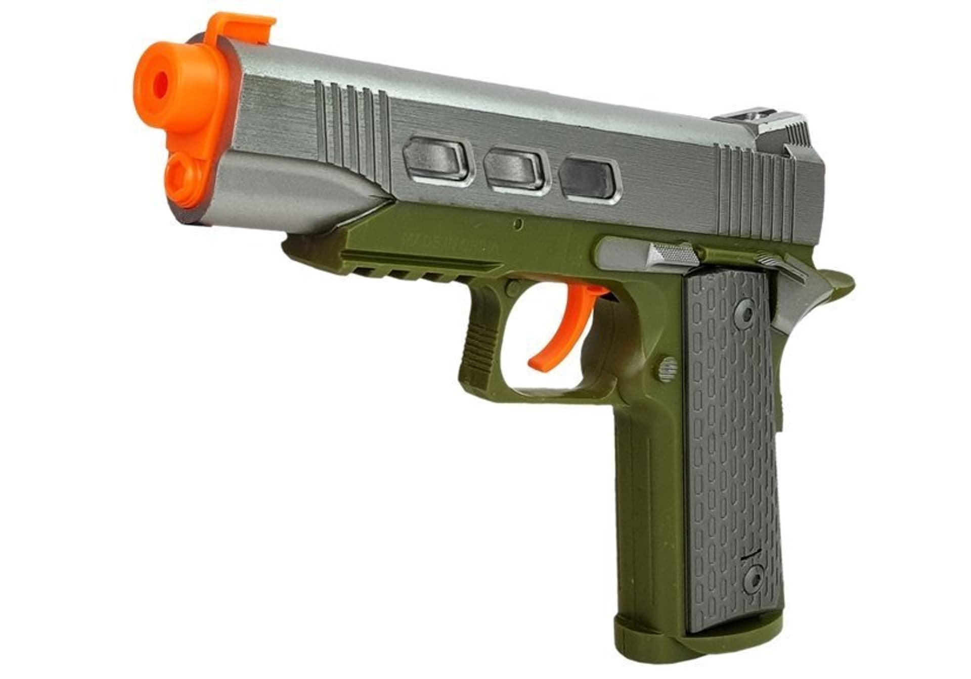 

Zestaw Policyjny Pistolet 20cm Odznaka Gwizdek Kabura Efekty Świetlne Dźwięk