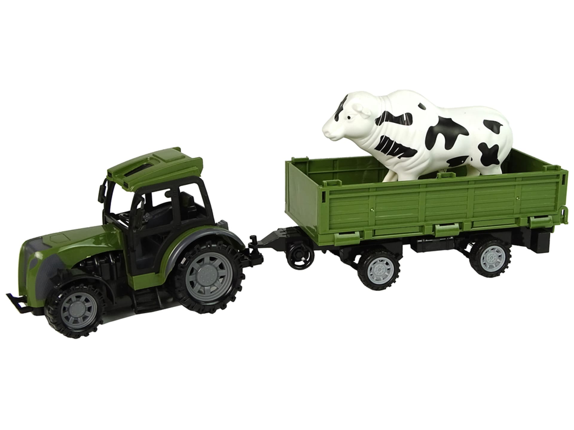 

Zielony Traktor z Niską Przyczepą Figurka Konia Zdalnie Sterowany 2.4G