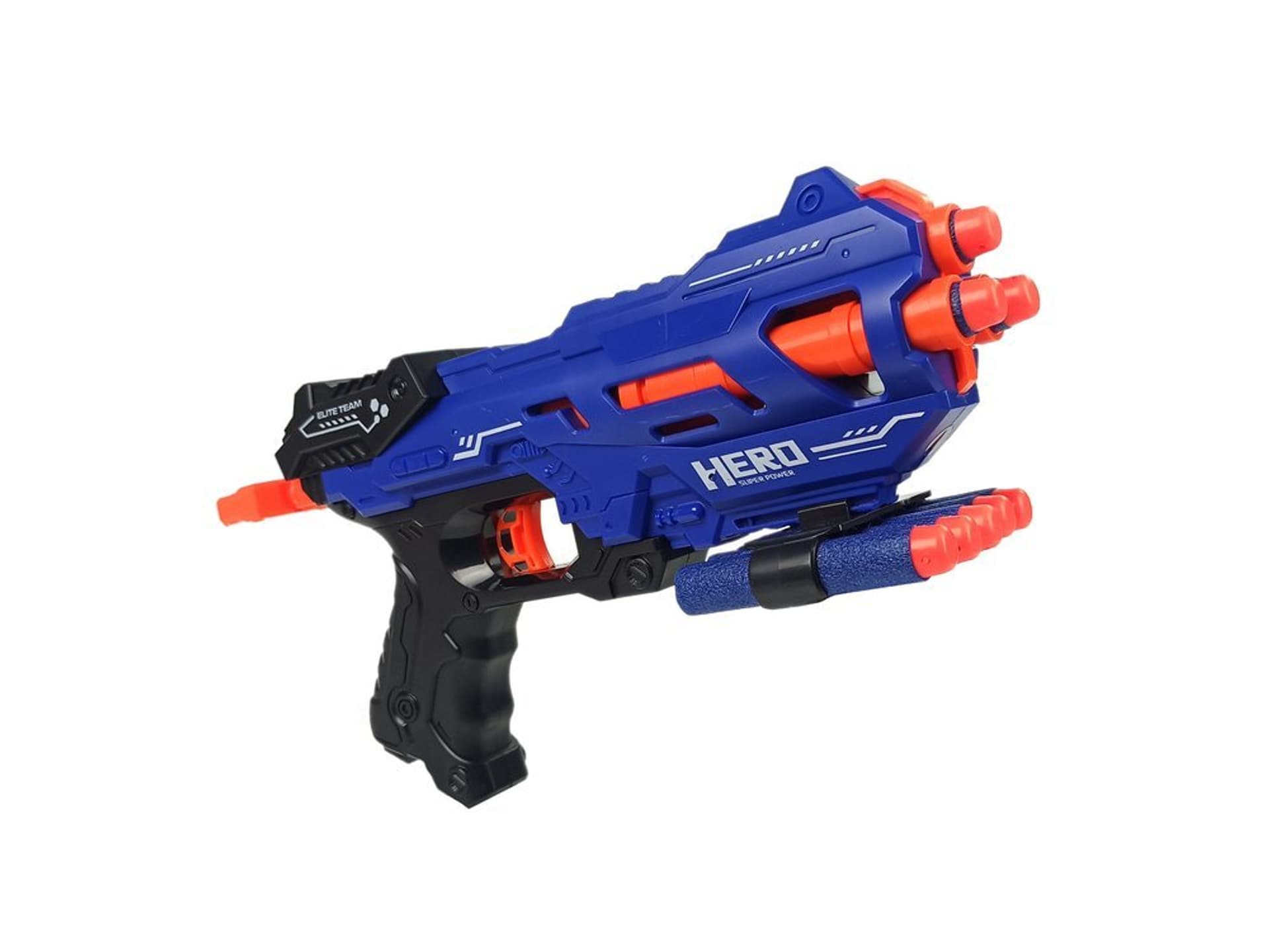 

Pistolet Na Piankowe Naboje Niebieski Zasięg 18 m Puszki