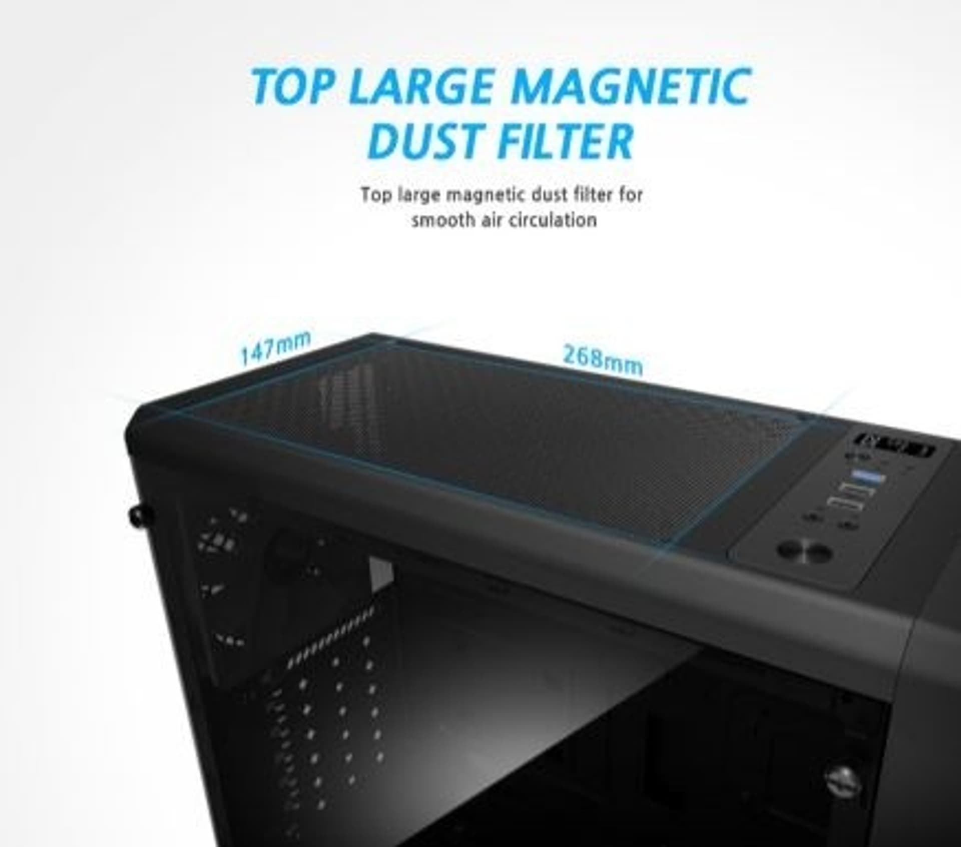 

Obudowa S2 ATX Mid Tower PC Case 120mm fan