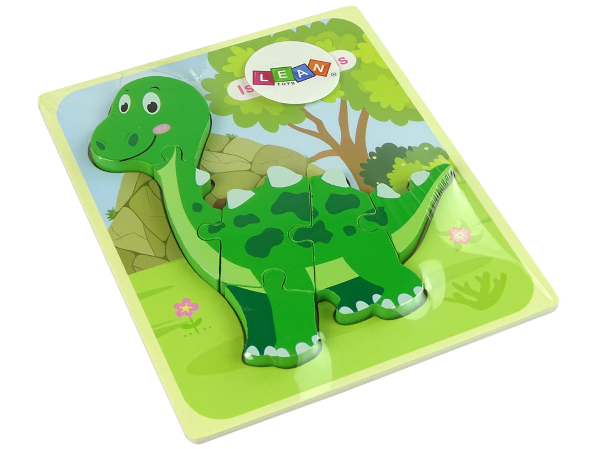 

Drewniane Puzzle Dinozaur Isanosaurus Tyranosaurus Zielony