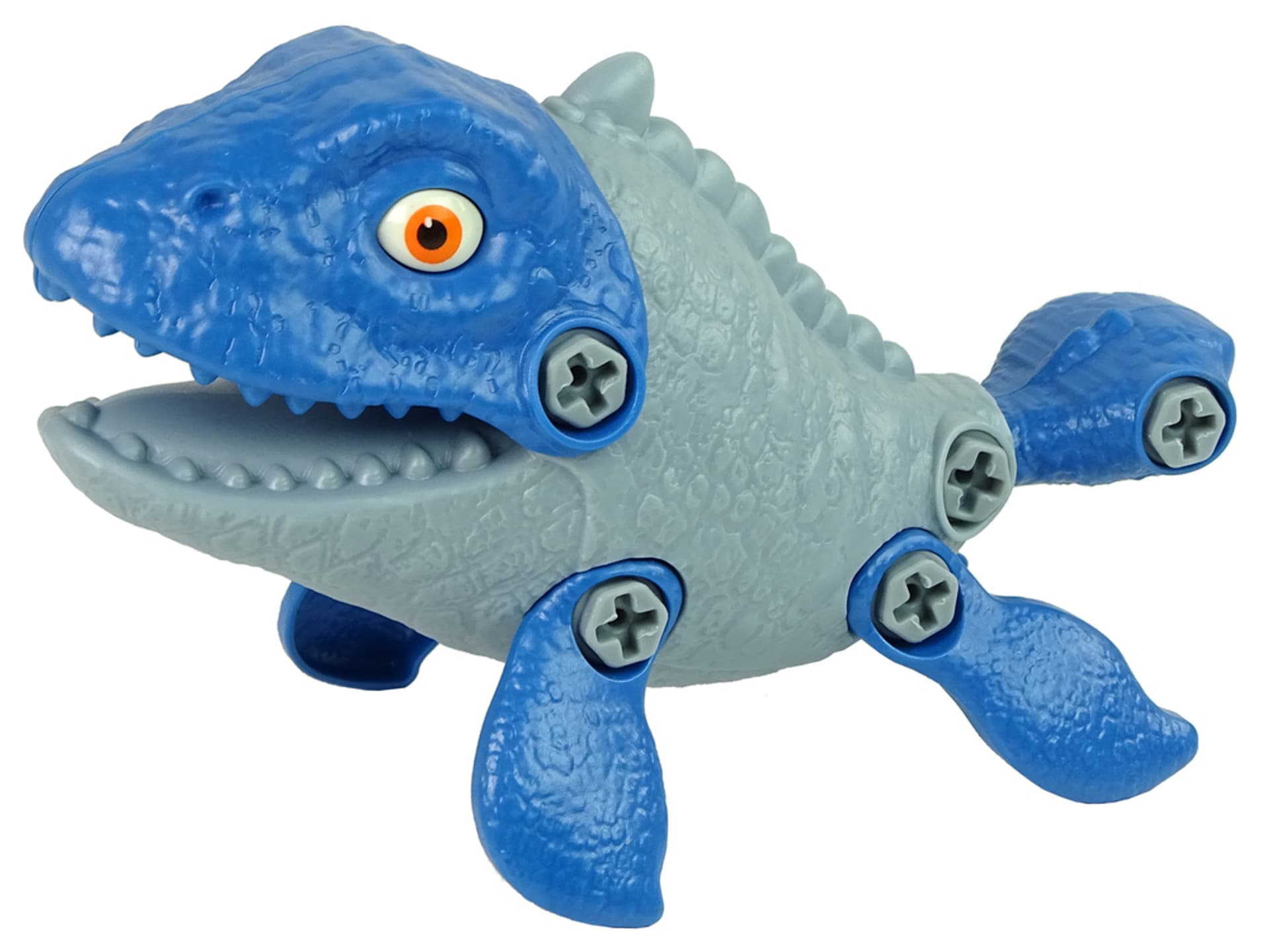 

Zestaw Dinozaur Mosasaur z Jajkiem DIY Śrubokręt Niebieski