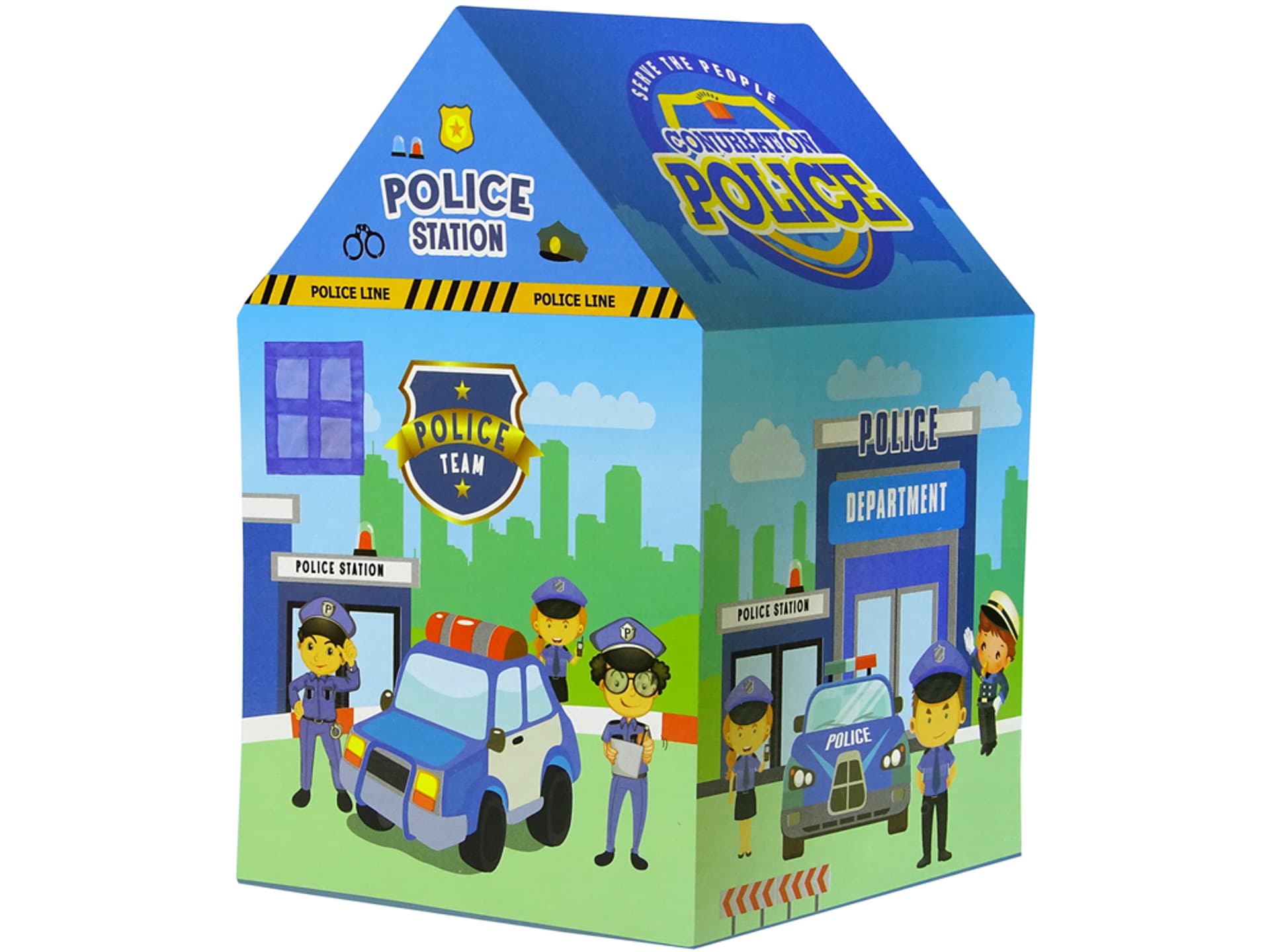 

Namiot Domek Policja Dla Dzieci Niebieski 123 cm x 82 cm