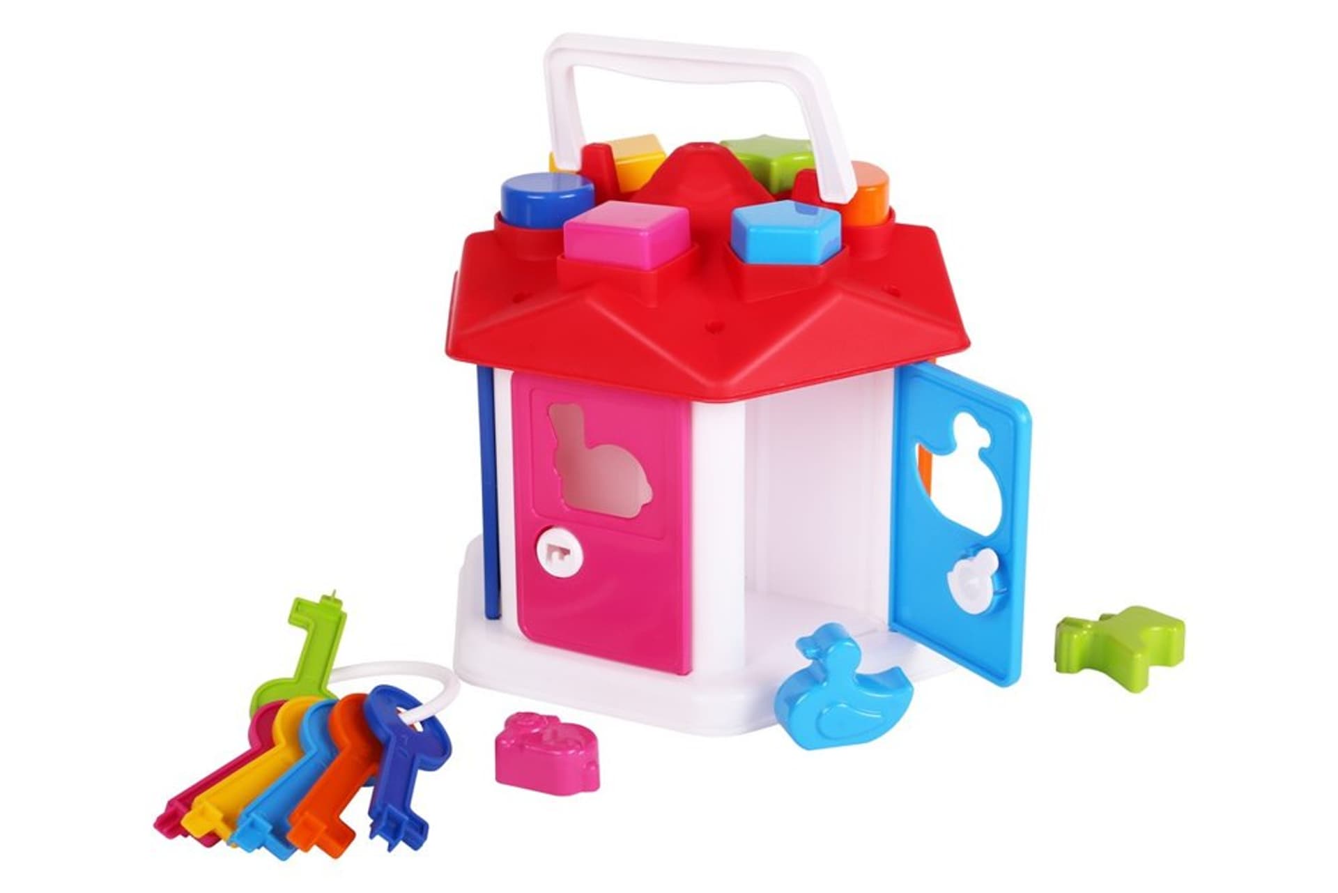 

Inteligentny Sorter Edukacyjny Domek Klucze Kształty 2438