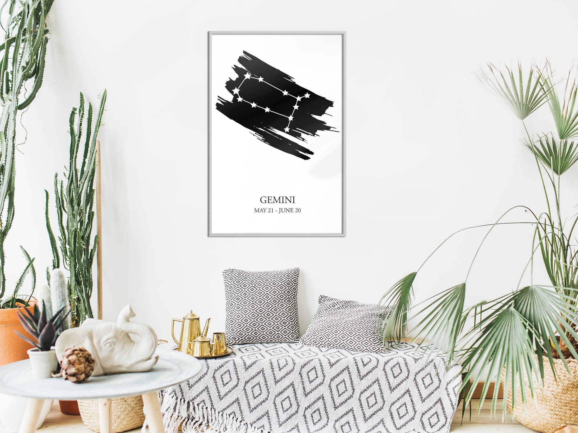 

Plakat - Zodiak: Bliźnięta I (rozmiar 20x30, wykończenie Rama biała)