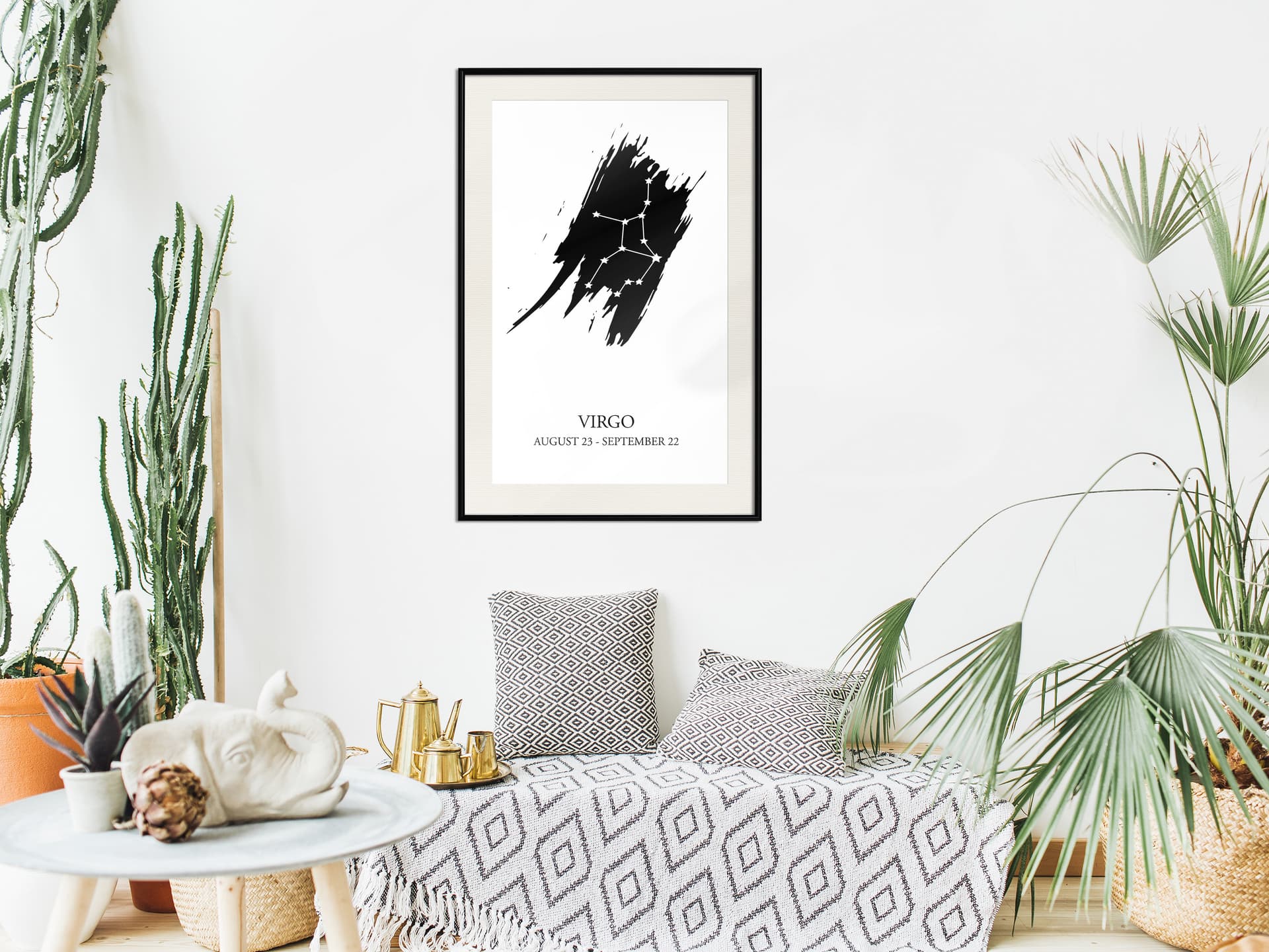 

Plakat - Zodiak: Panna I (rozmiar 20x30, wykończenie Rama czarna z passe-partout)