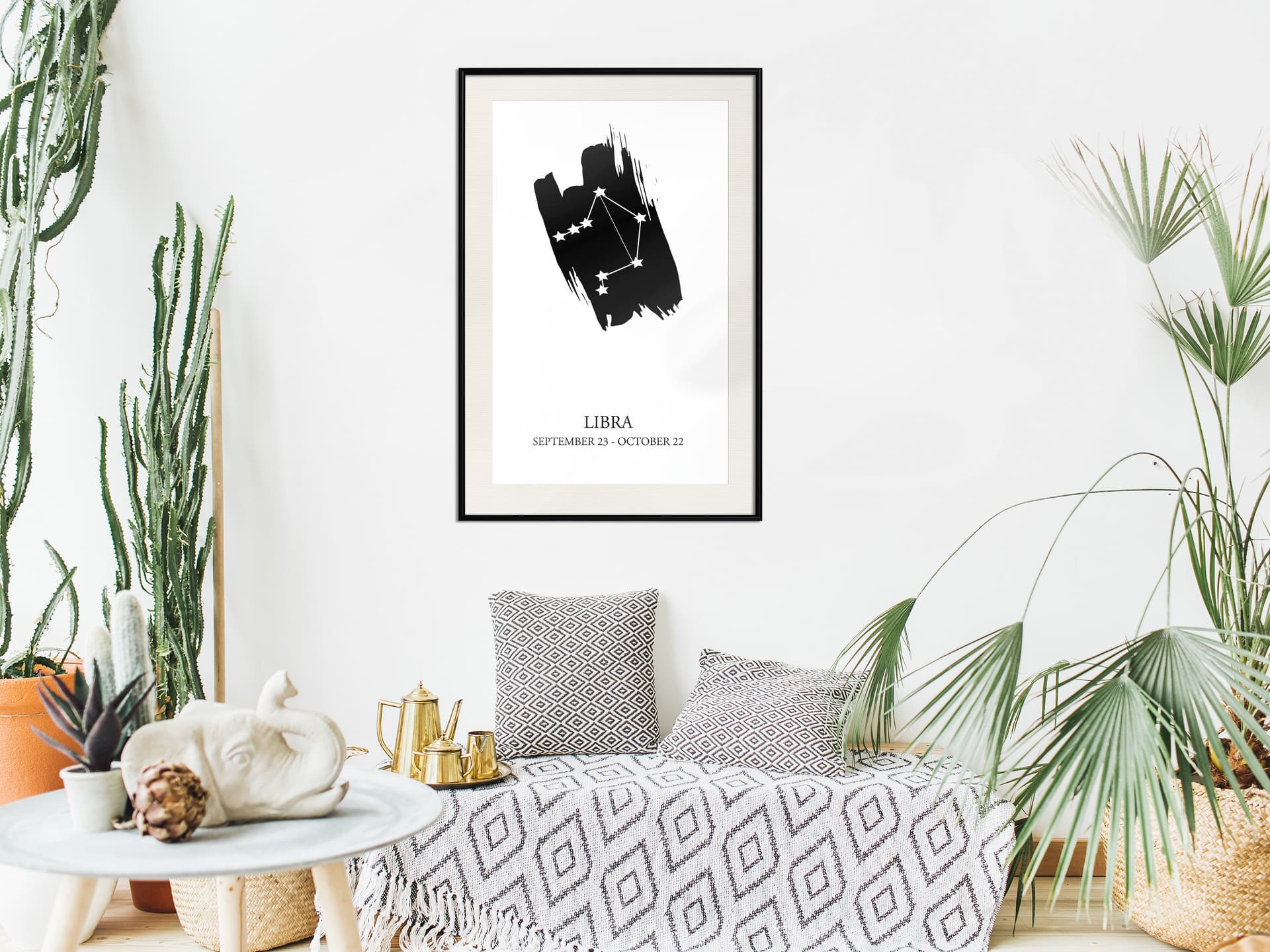 

Plakat - Zodiak: Waga I (rozmiar 20x30, wykończenie Rama czarna z passe-partout)