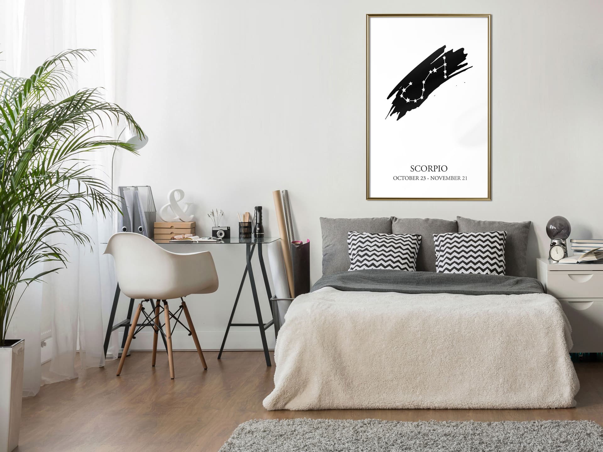 

Plakat - Zodiak: Skorpion I (rozmiar 40x60, wykończenie Rama złota)