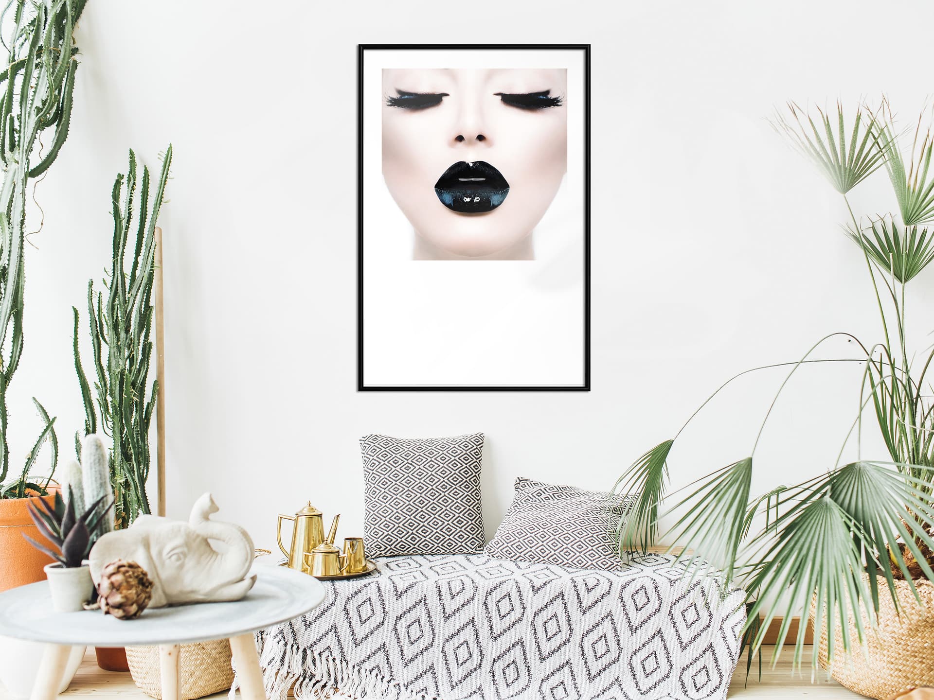 

Plakat - Czarna szminka (rozmiar 20x30, wykończenie Rama czarna)