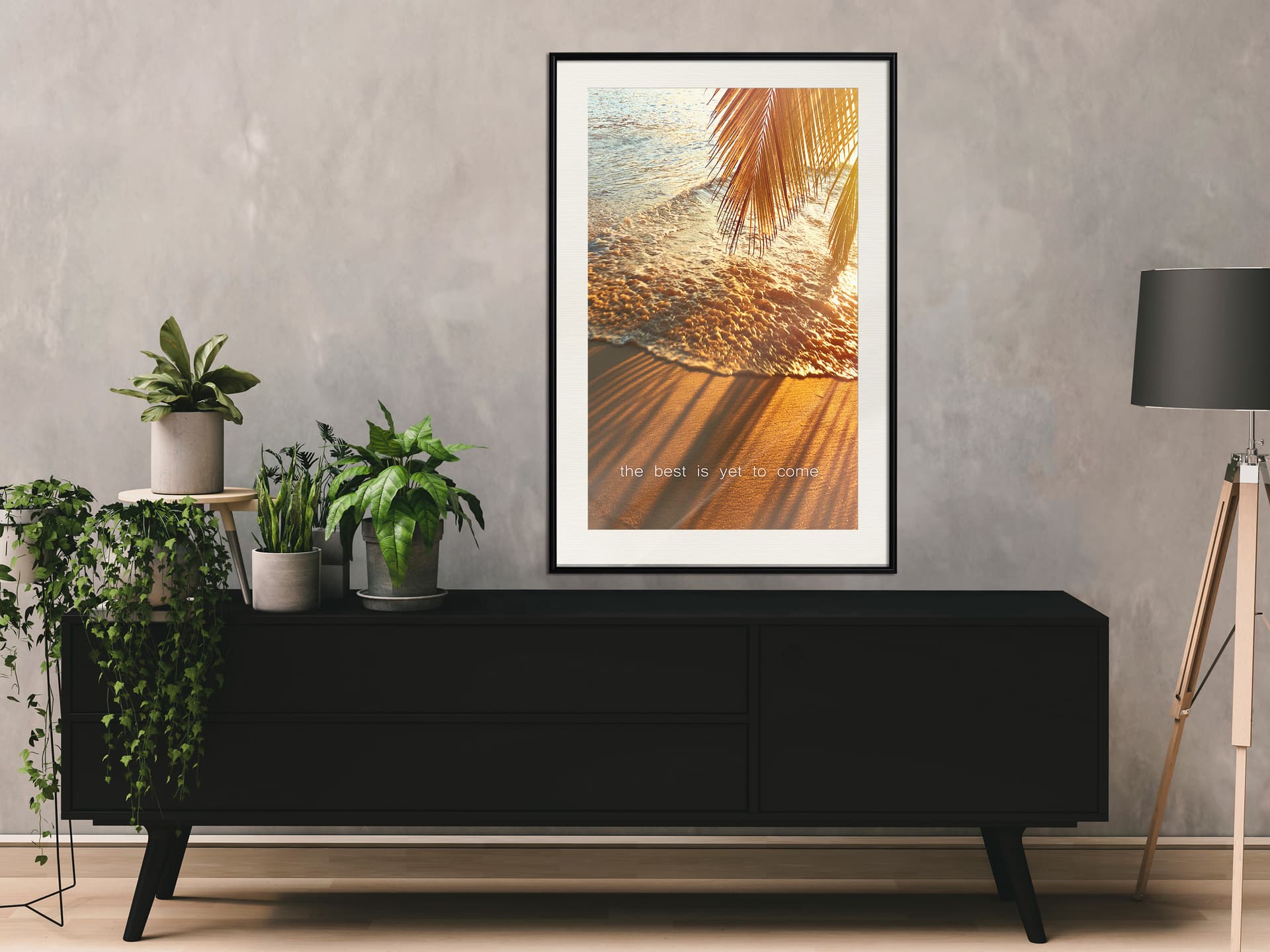 

Plakat - Plaża marzeń (rozmiar 40x60, wykończenie Rama czarna z passe-partout)
