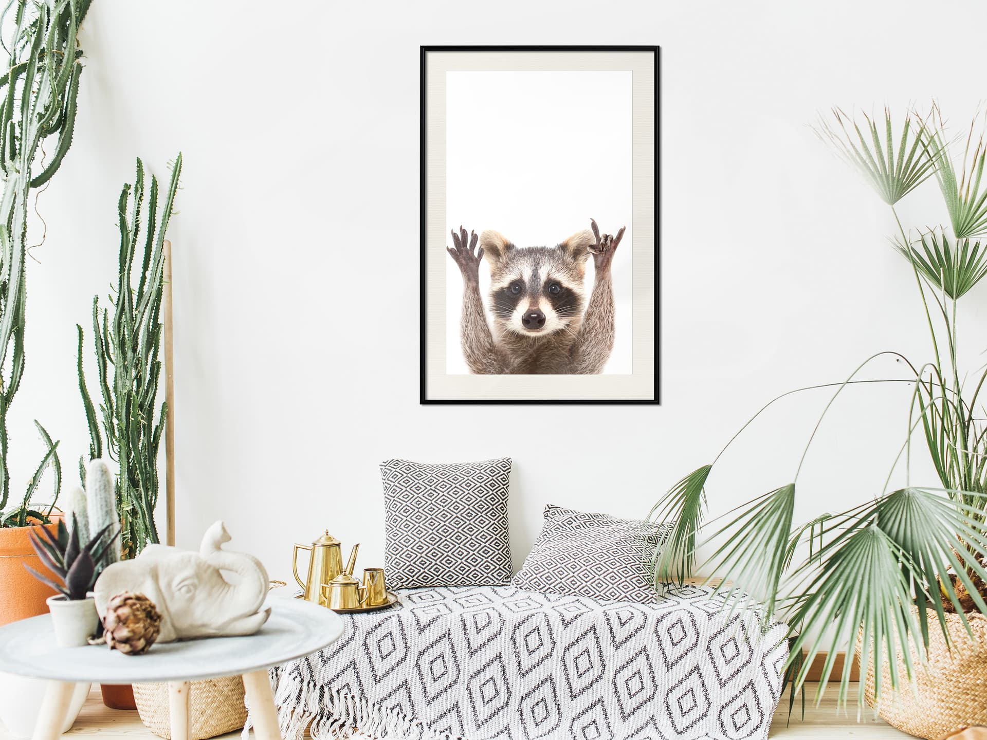 

Plakat - Śmieszny szop (rozmiar 20x30, wykończenie Rama czarna z passe-partout)