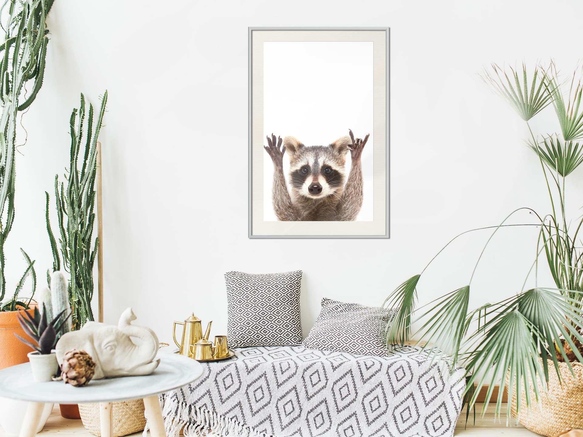 

Plakat - Śmieszny szop (rozmiar 40x60, wykończenie Rama biała z passe-partout)