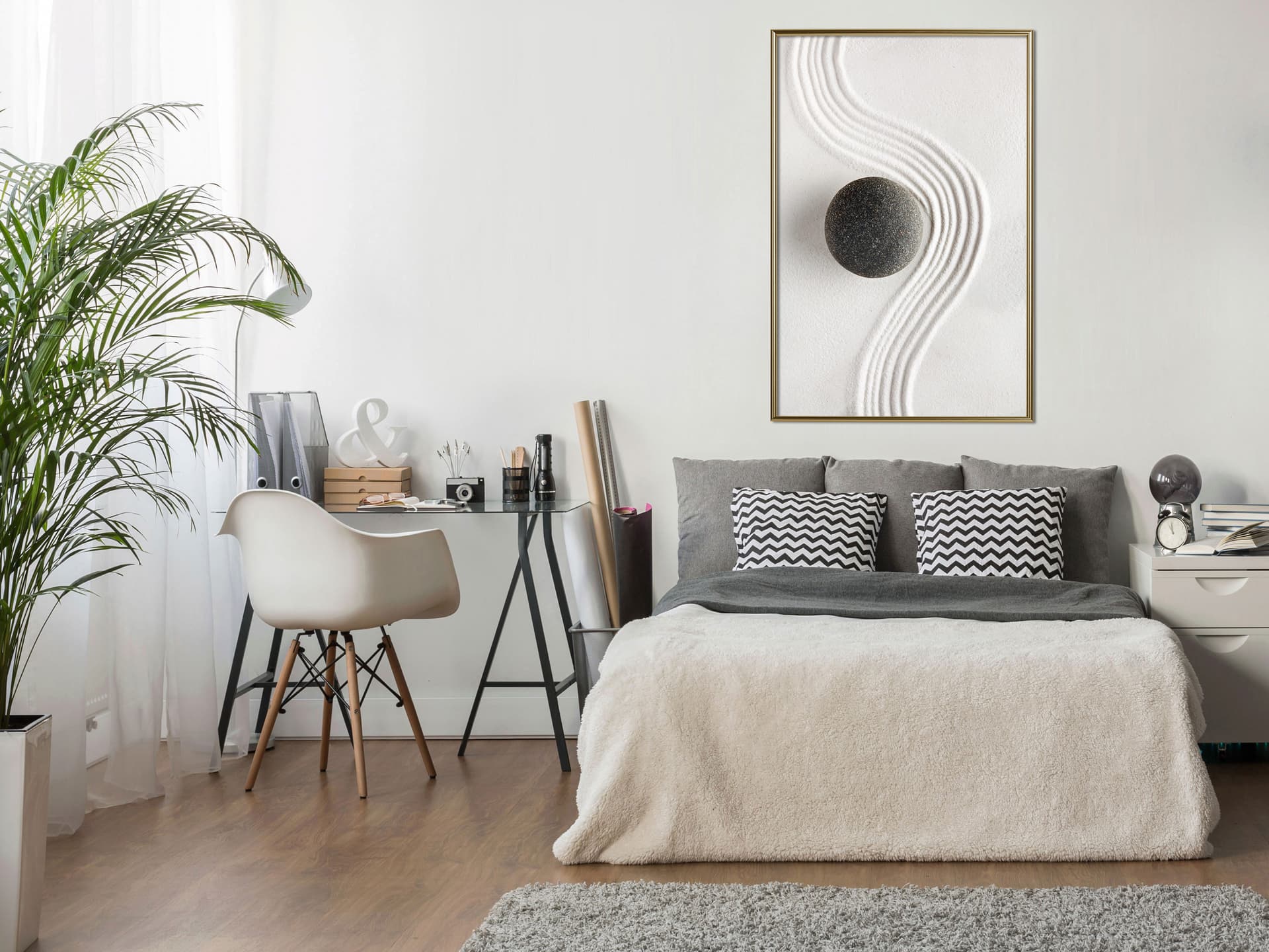 

Plakat - Ogród zen (rozmiar 30x45, wykończenie Rama złota)