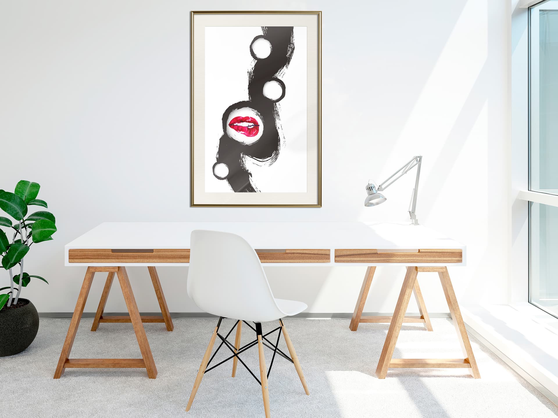 

Plakat - Namiętność (rozmiar 40x60, wykończenie Rama złota z passe-partout)