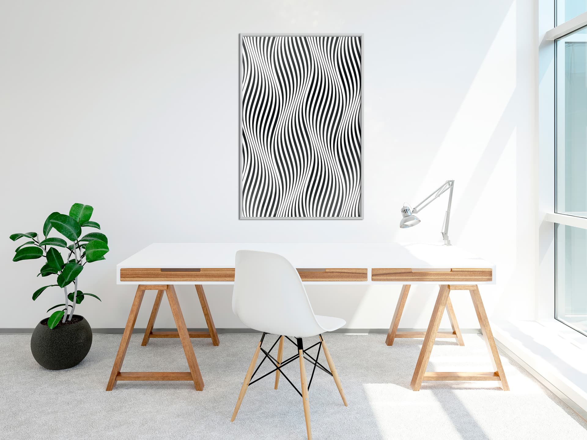 

Plakat - Iluzja ruchu (rozmiar 20x30, wykończenie Rama biała)