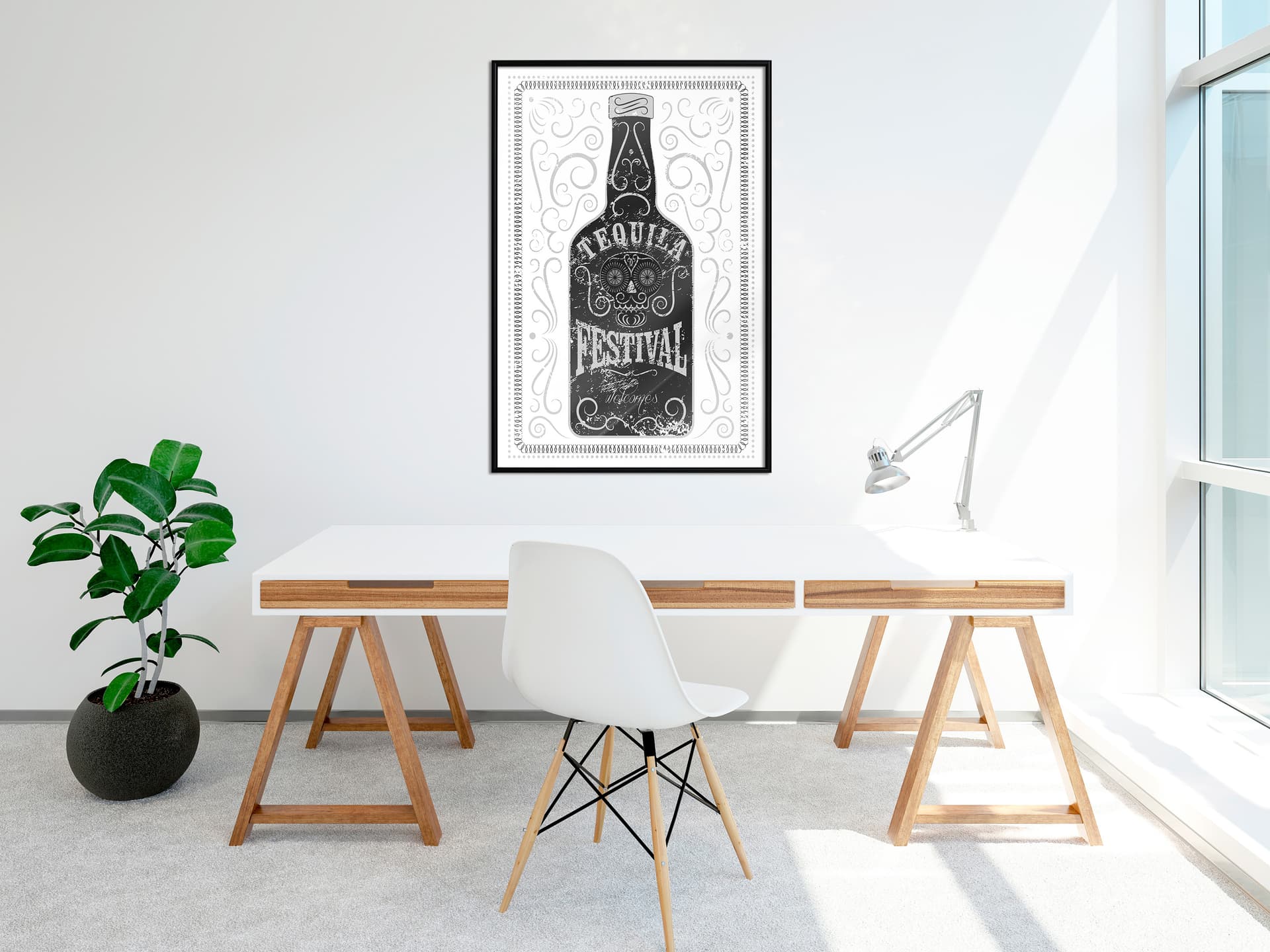 

Plakat - Butelka tequili (rozmiar 40x60, wykończenie Rama czarna)