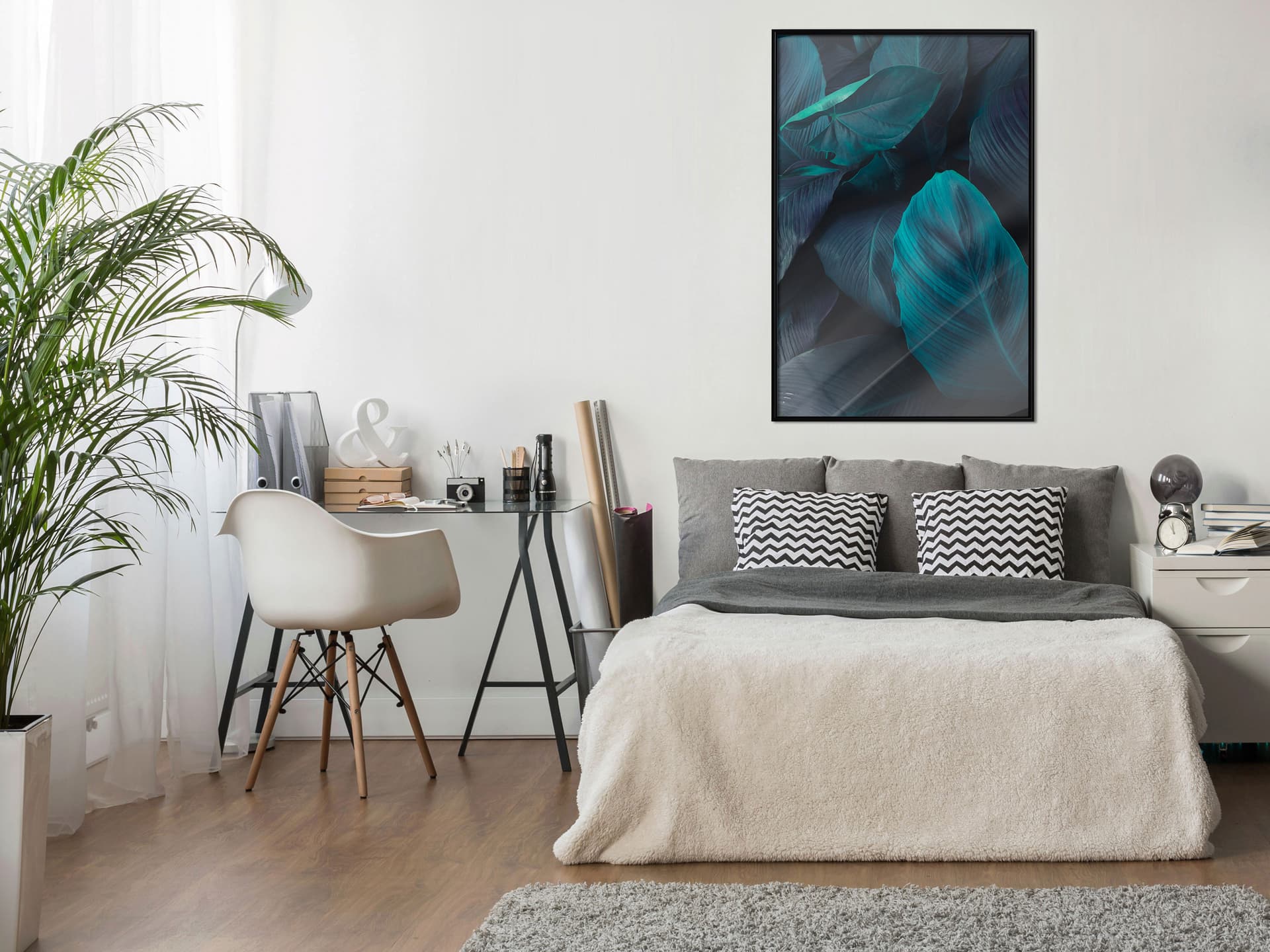 

Plakat - Wiecznie zielone liście (rozmiar 40x60, wykończenie Rama czarna)