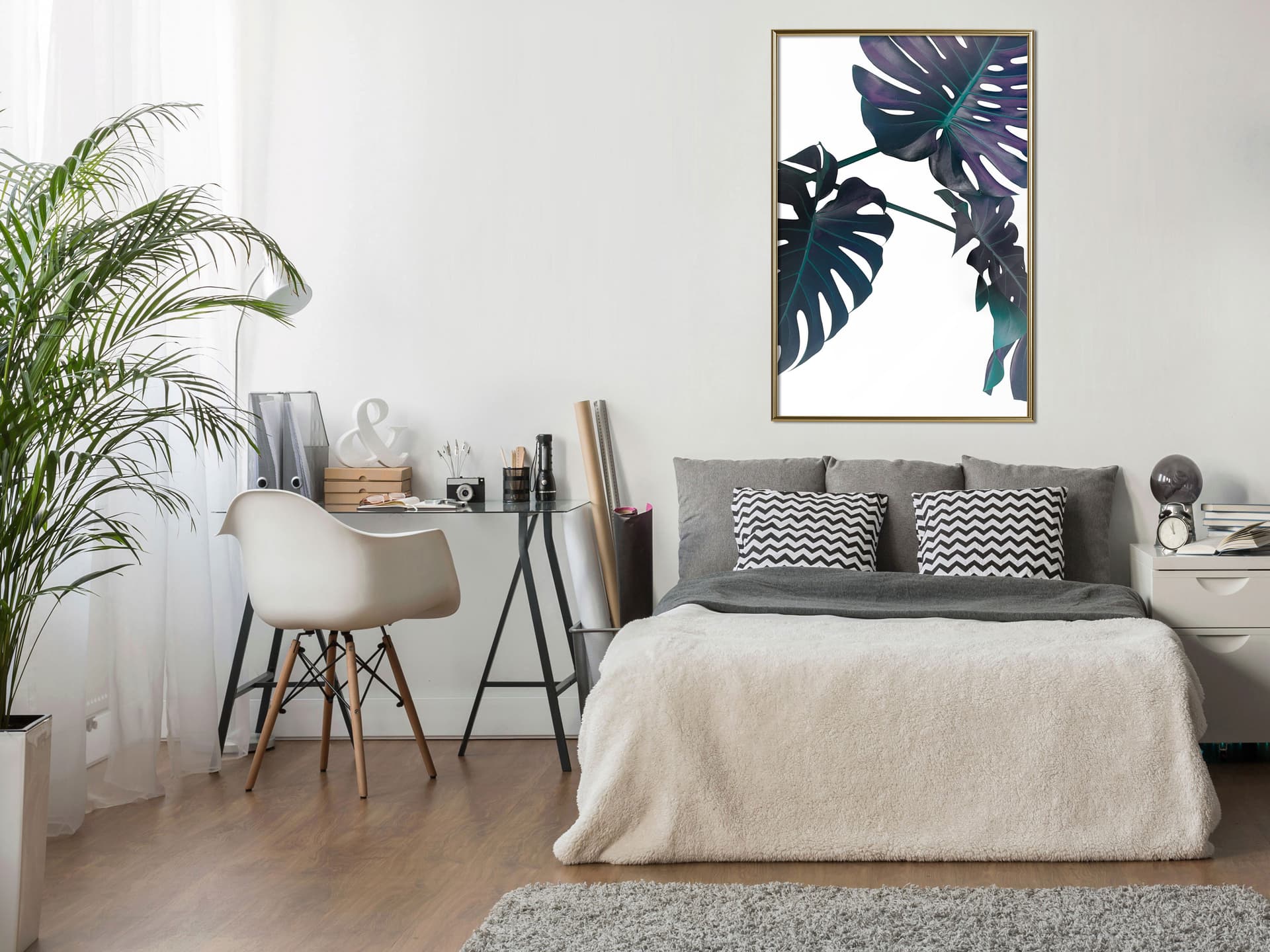 

Plakat - Wiecznie zielona monstera (rozmiar 30x45, wykończenie Rama złota)