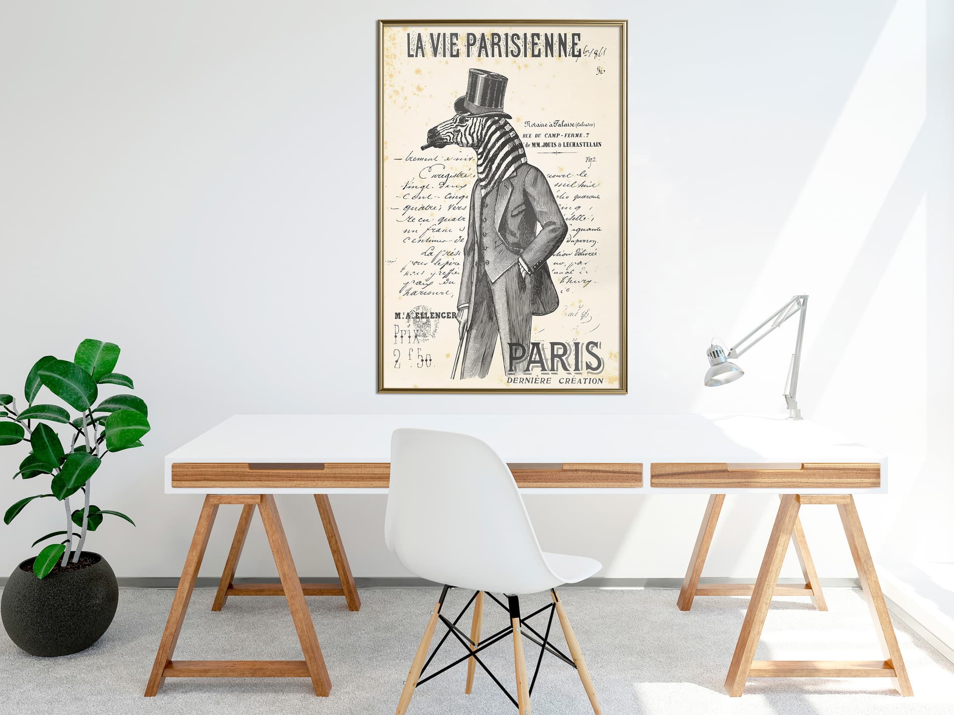 

Plakat - Paryskie Życie (rozmiar 40x60, wykończenie Rama złota)