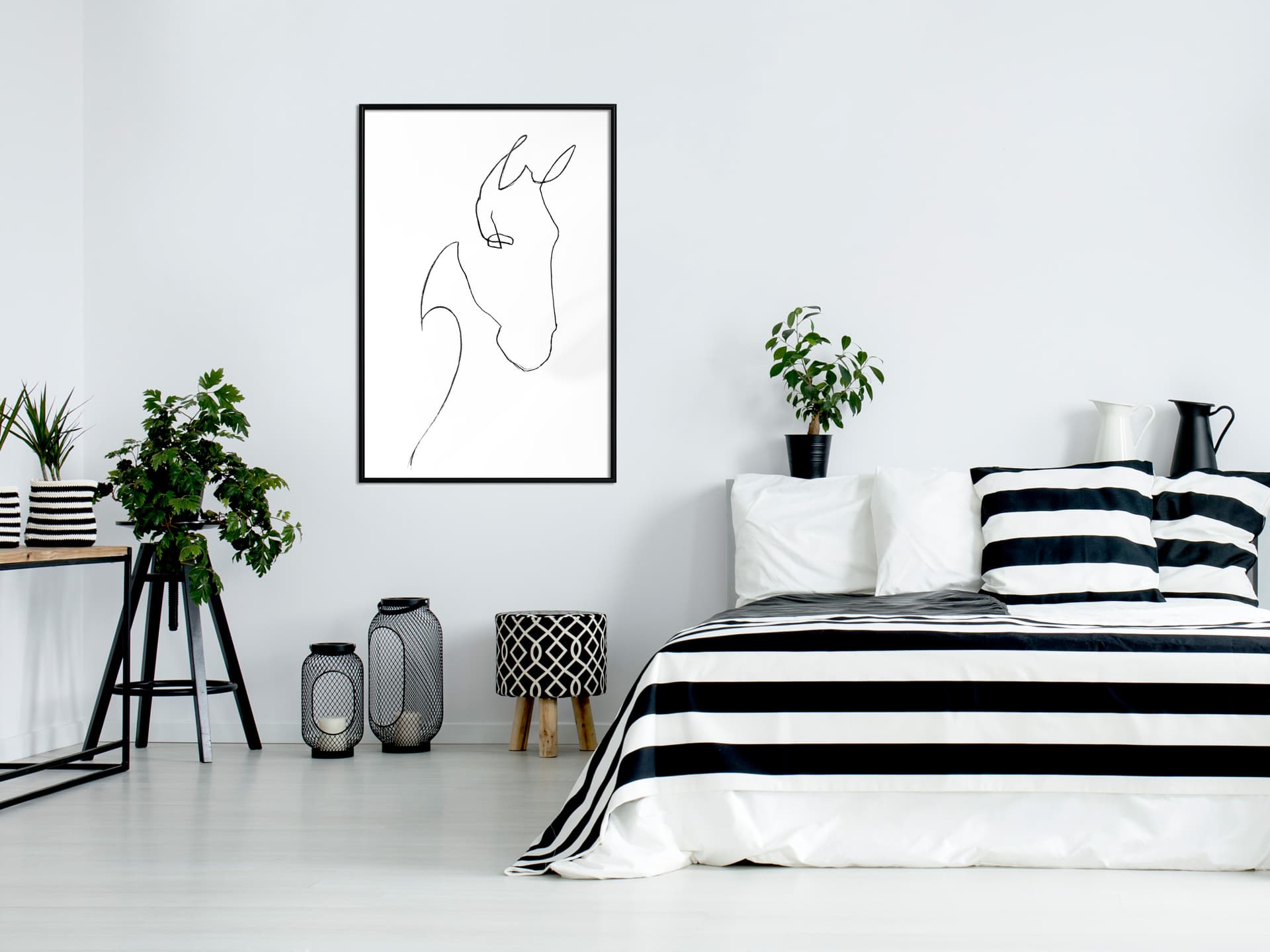 

Plakat - Szkic głowy konia (rozmiar 30x45, wykończenie Rama czarna)