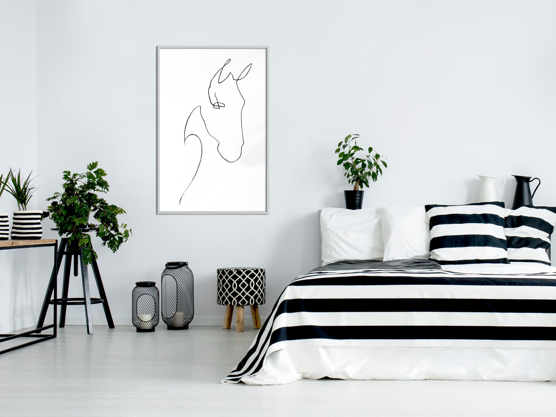 

Plakat - Szkic głowy konia (rozmiar 40x60, wykończenie Rama biała)