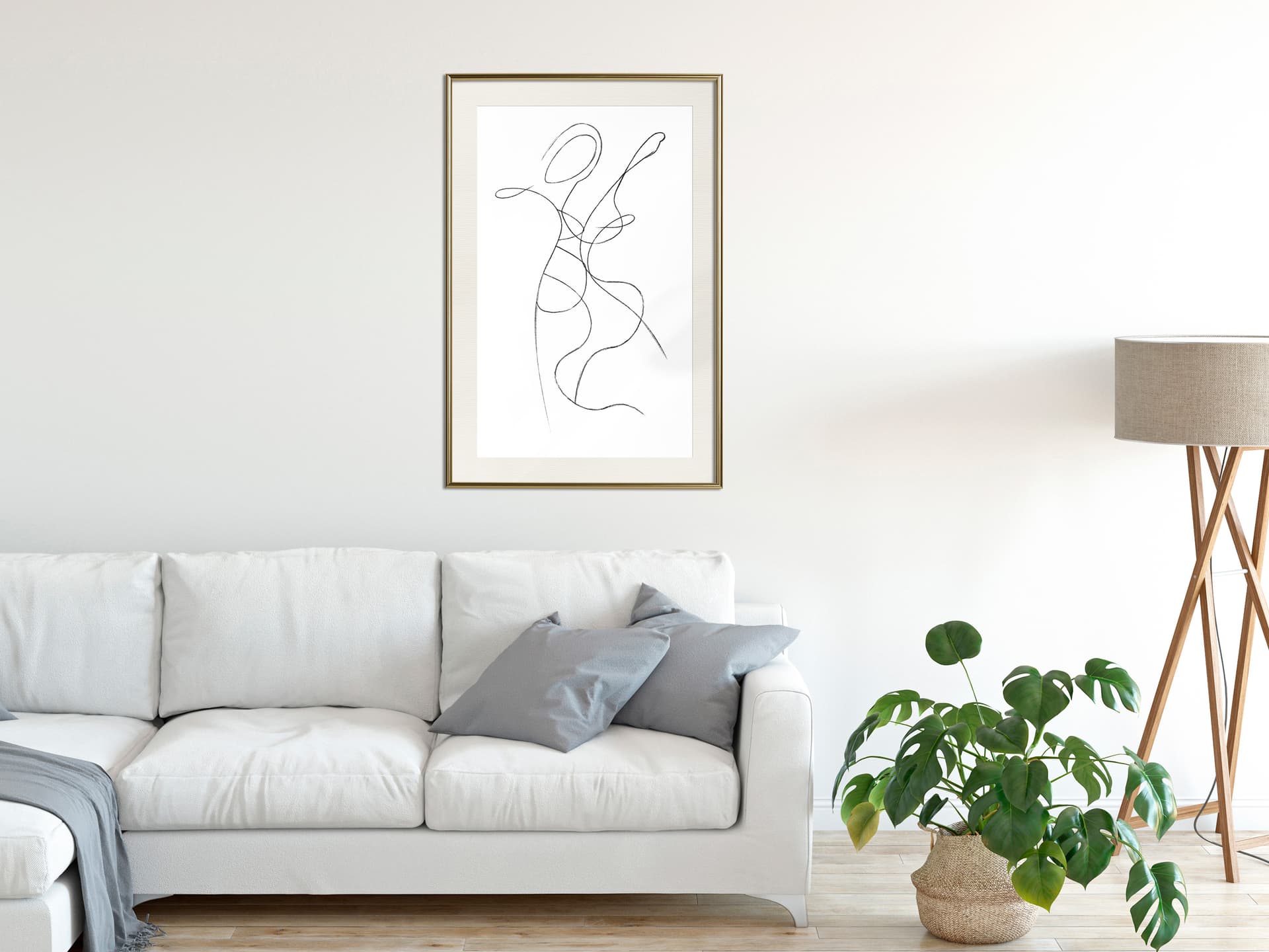 

Plakat - Dwie dusze II (rozmiar 30x45, wykończenie Rama złota z passe-partout)